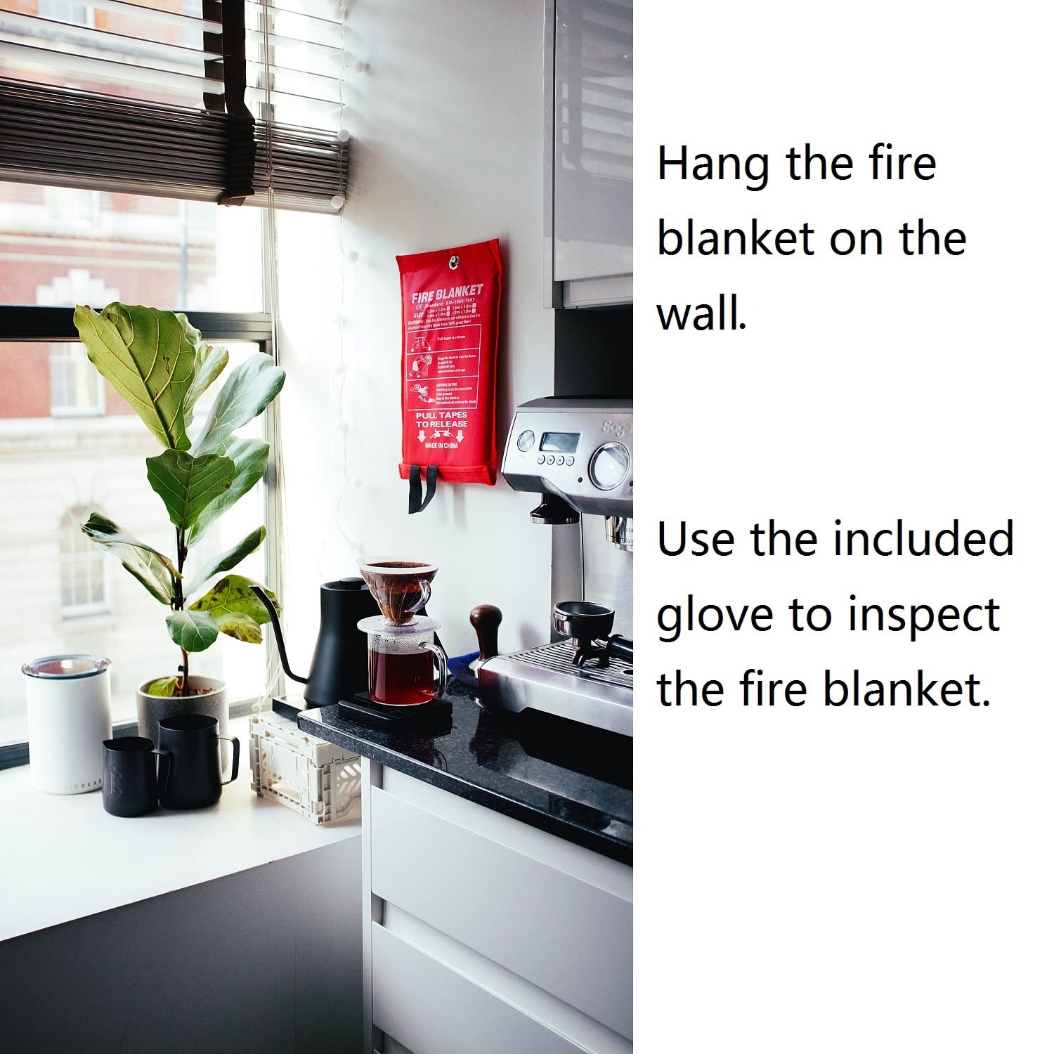 5 Pack 39.9x39.3 Fire Blanket Fire Suppression Blanket | Fiberglass Fire Blankets Emergency for People Flame Retardant Fireproof Survival Safety Kitchen, Fireplace, Car, Office, Warehouse