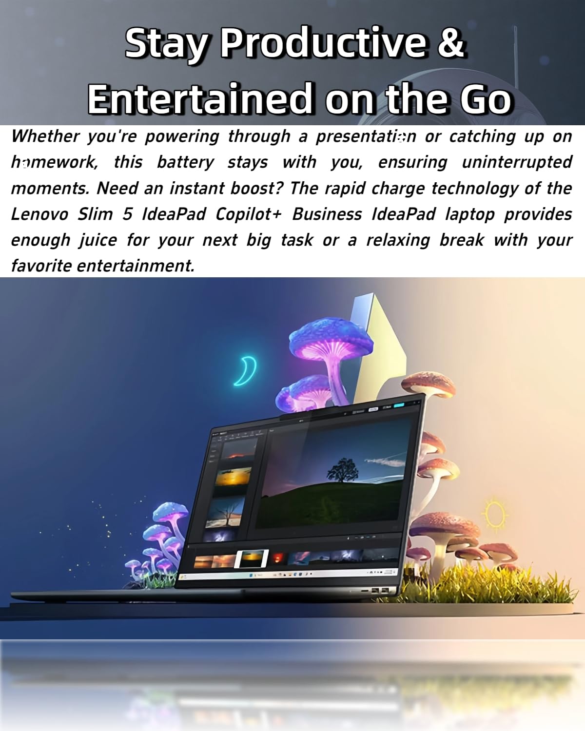 Lenovo IdeaPad Copilot+ Business Laptop - 16" FHD+ Touchscreen - Intel 10-Core 7 240H(Beat Ultra 7 255U) - Facial Login IR Cam - Backlit KB - Win 11 Pro - Redrgon Bundle (32GB DDR5 | 1TB SSD)