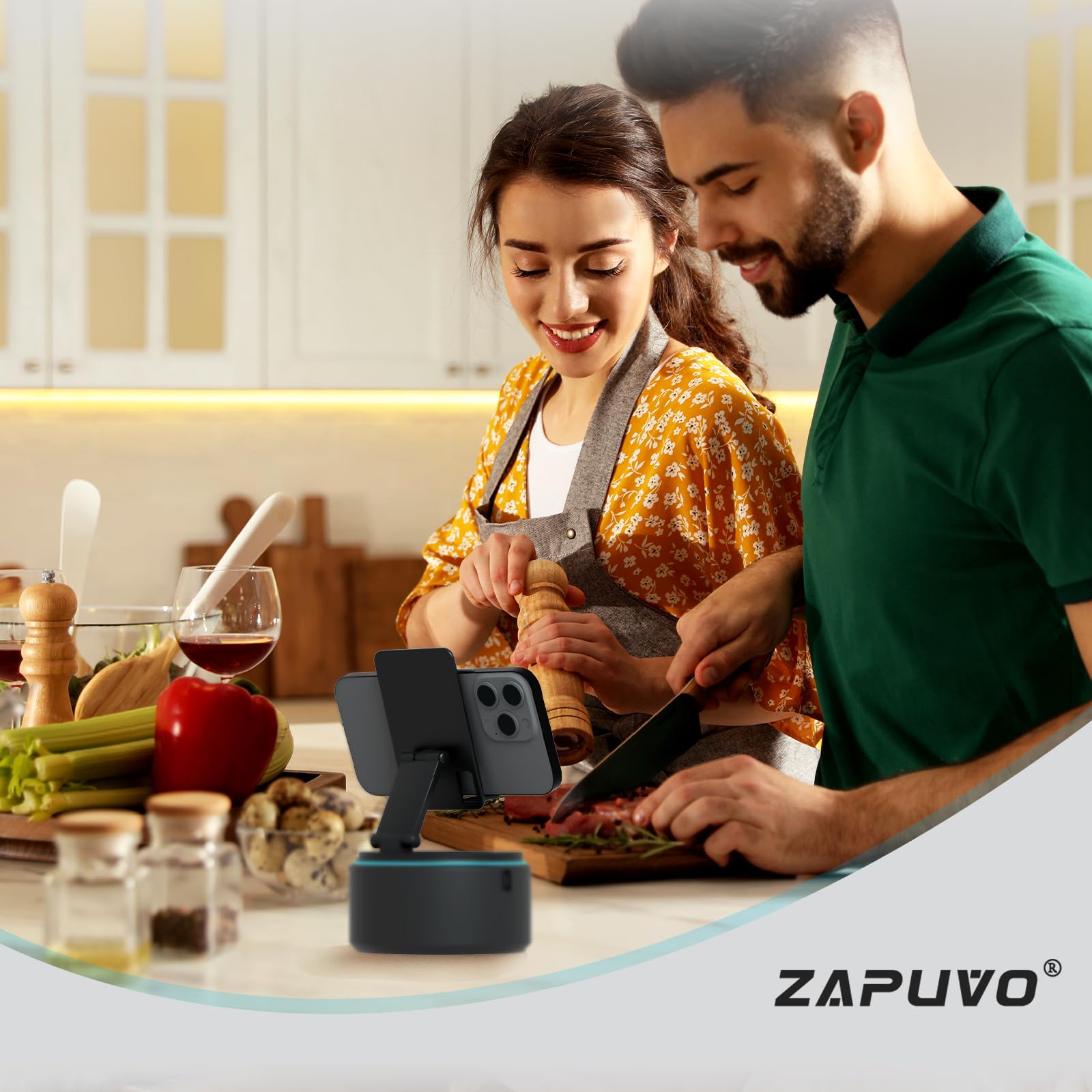 ZAPUVO Bluetooth Speaker with Cell Phone Stand, Dad Gifts for Fathers Day from Daughter Son Kids, Gifts for Men Women Birthday, Cool Gadgets Anniversary Ideas for Husband Him from Wife