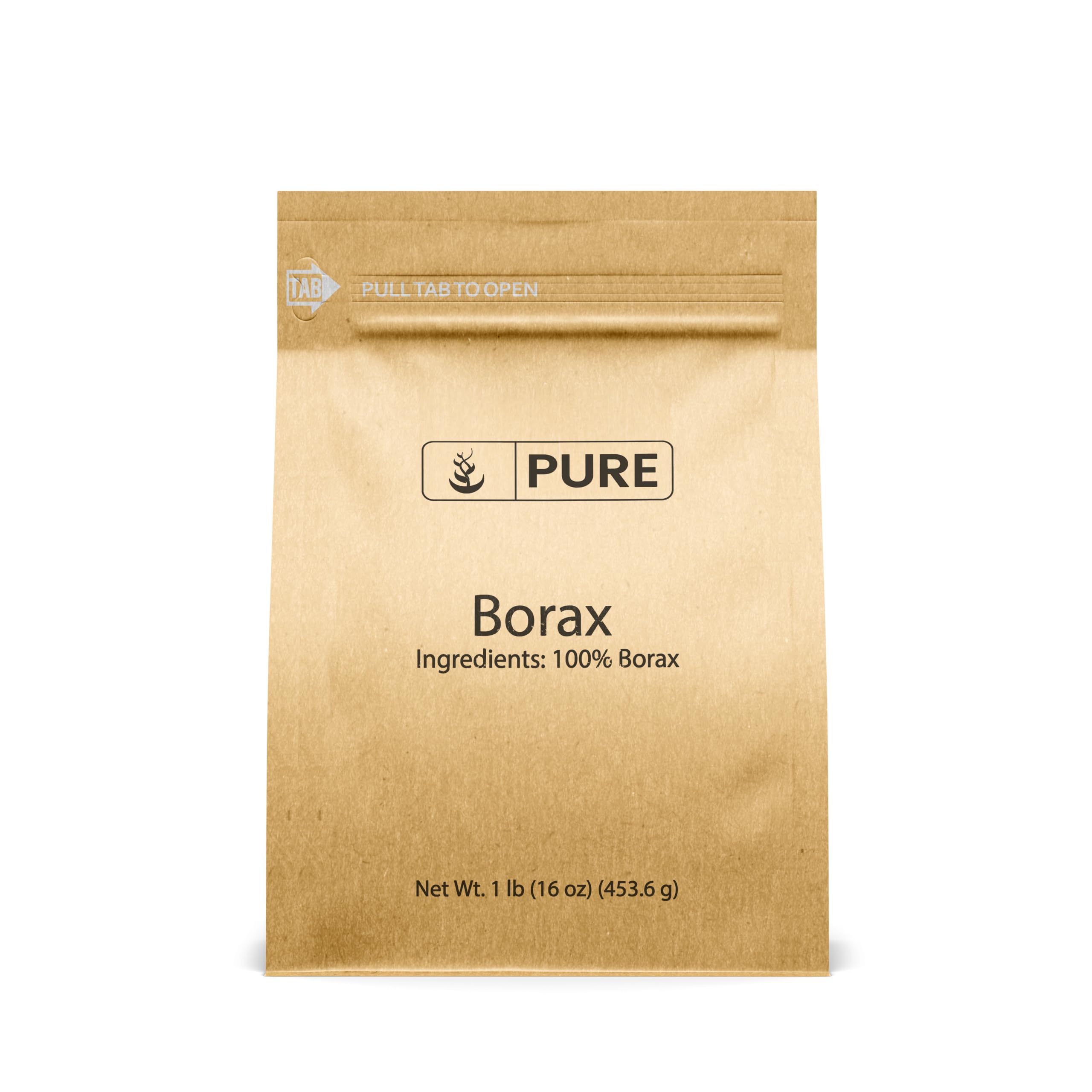 Pure Original Ingredients Borax (1 lb), Multipurpose Cleaning Natural Agent, Ideal Slime Ingredient