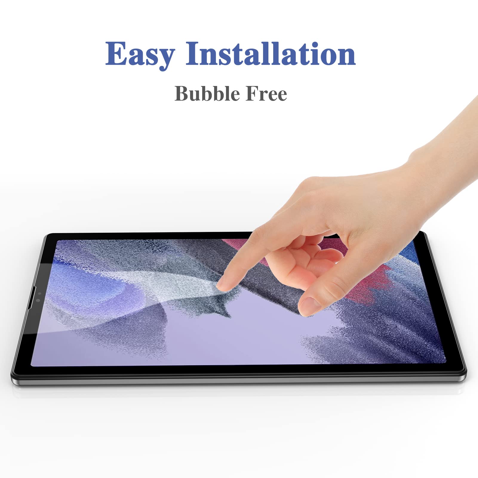 Gerutek [2-Pack Screen Protector for Samsung Galaxy tab A7 lite 8.7" 2021, [Ultra Clear] [Anti Scratch] [9H Hardness] [Bubble-Free] Tempered Glass Film for Samsung tab A7 Lite