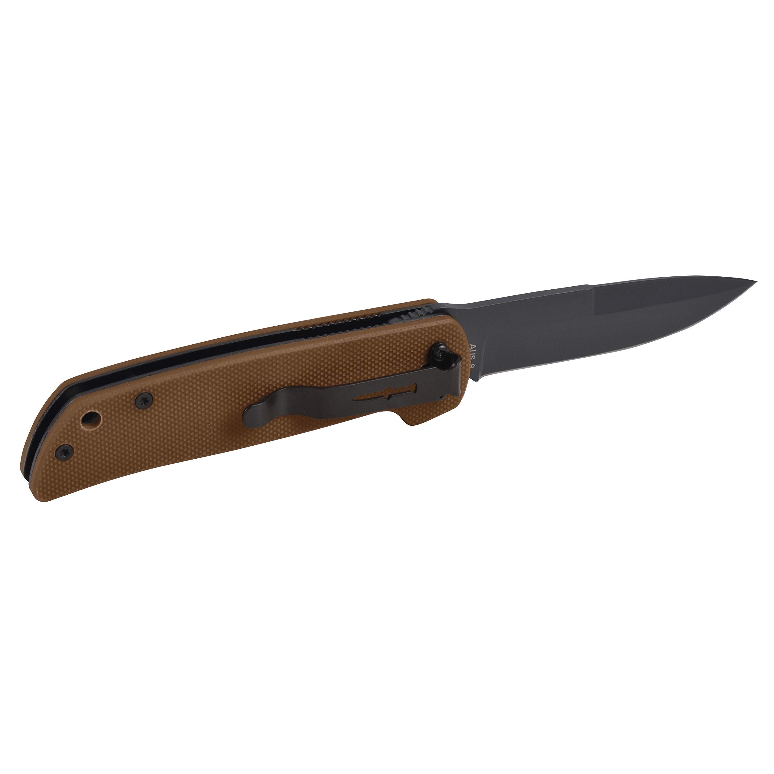 Camillus CUDA Mini, 6.75-inch Folding Knife; Coyote Brown, (19635)