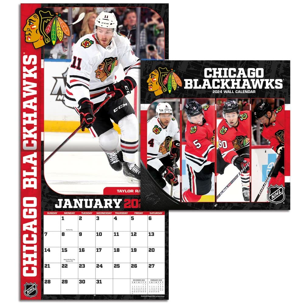 Turner Sports Chicago Blackhawks 2024 Mini Wall Calendar (24998040584)