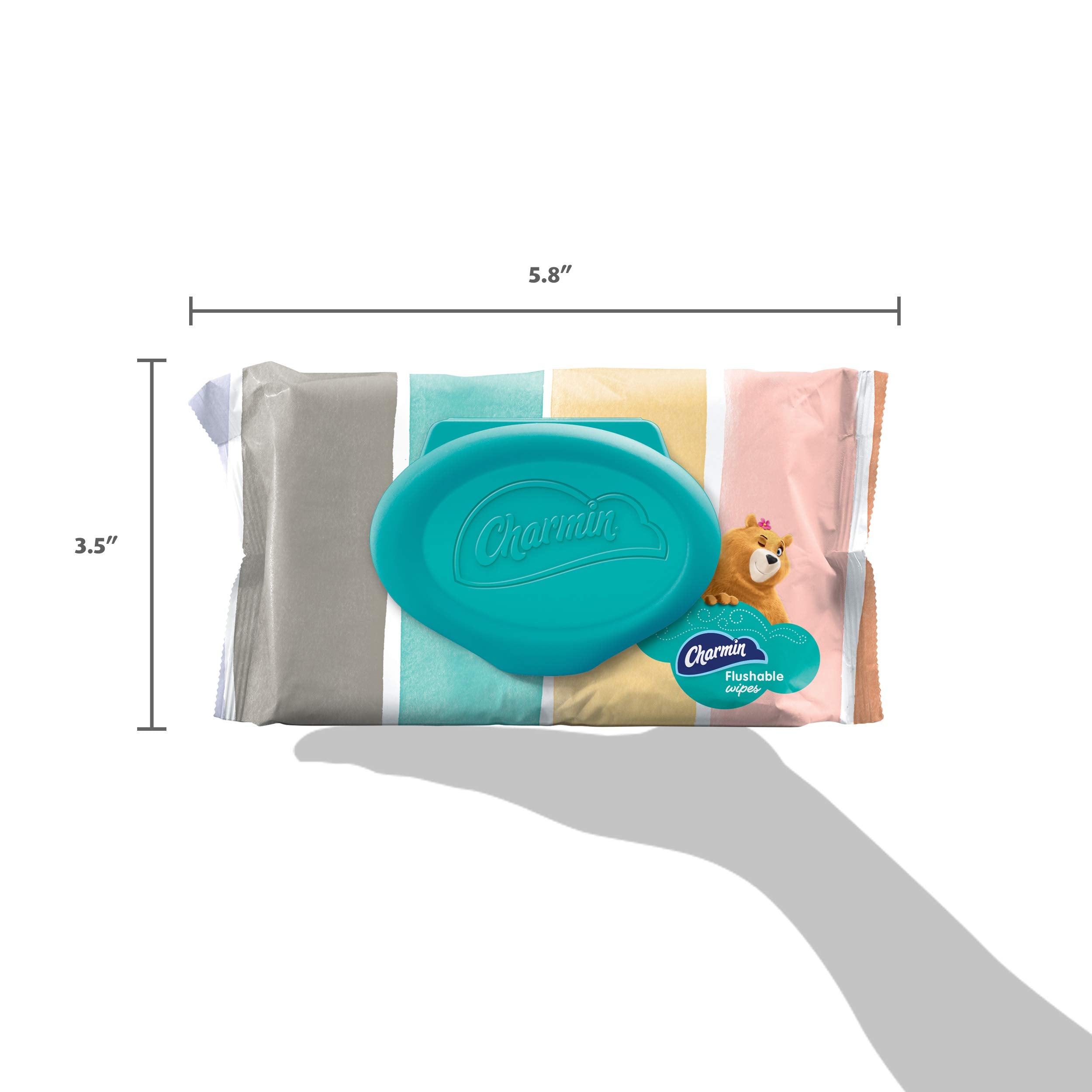 Charmin Freshmates Flushable Unscented Wet Wipes, 12 Packs, 40 Sheets Per Pack, Prime Pantry