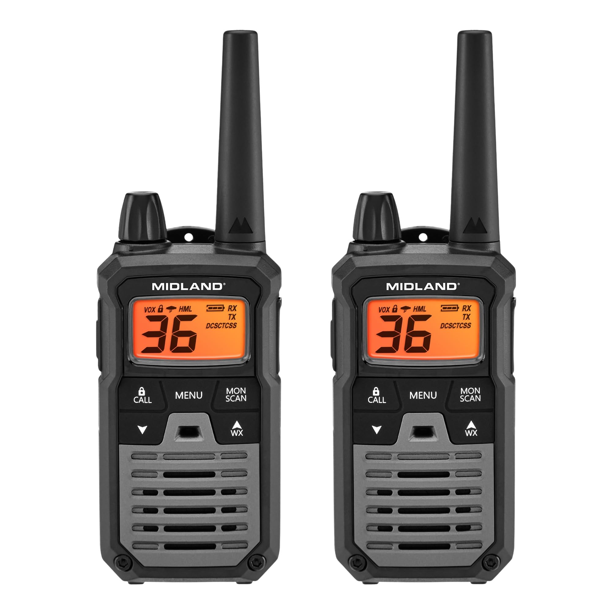 Midland T290VP4 High-Powered GMRS Two-Way Radios | Long-Range Communication with 36 Channels & 121 Privacy Codes | Durable, Water-Resistant Design for Outdoor Adventures