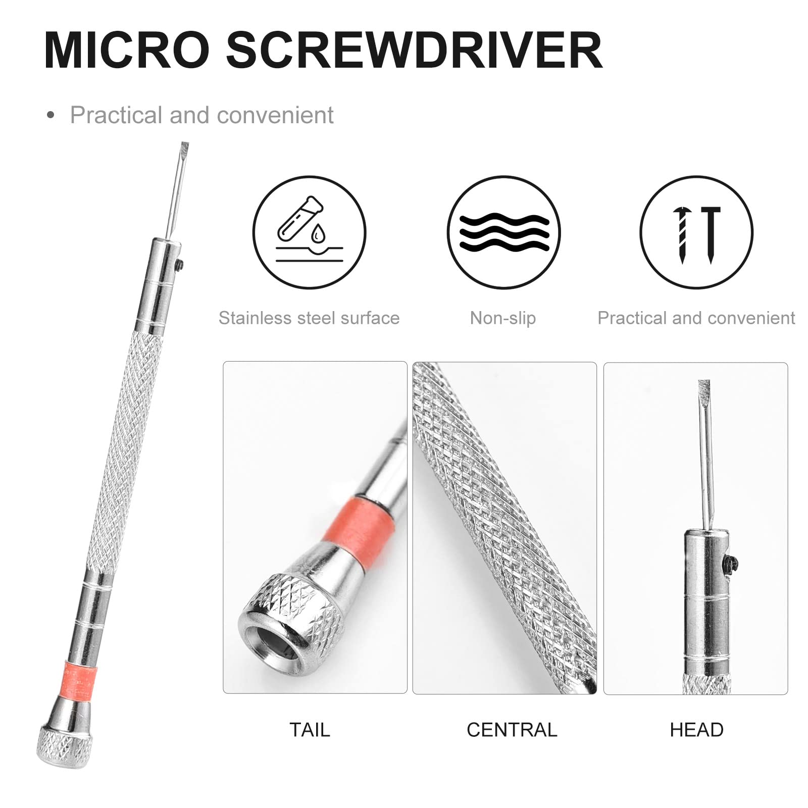 630 Pcs Tiny Micro Repair Screw Kit Eyeglass Sunglass Repair Kit with Screwdriver for Repair Spectacles, Watch, Jewelry