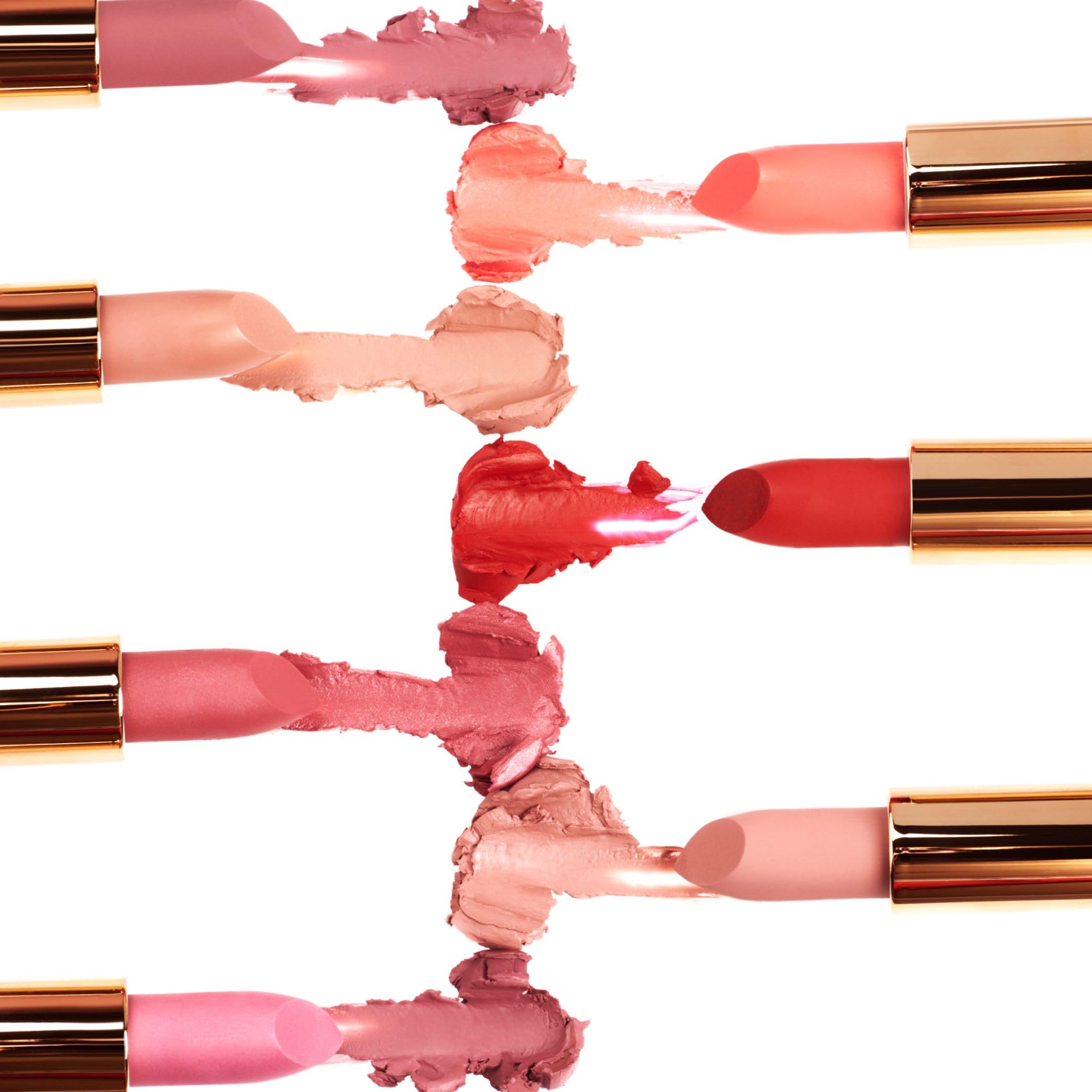 M. Asam Magic Finish Satin Lipstick (0.14 Oz) in a romantic Primrose Shade, Long-lasting, Silky matte finish without drying out, creamy texture nourishes with Hyaluronic Acid