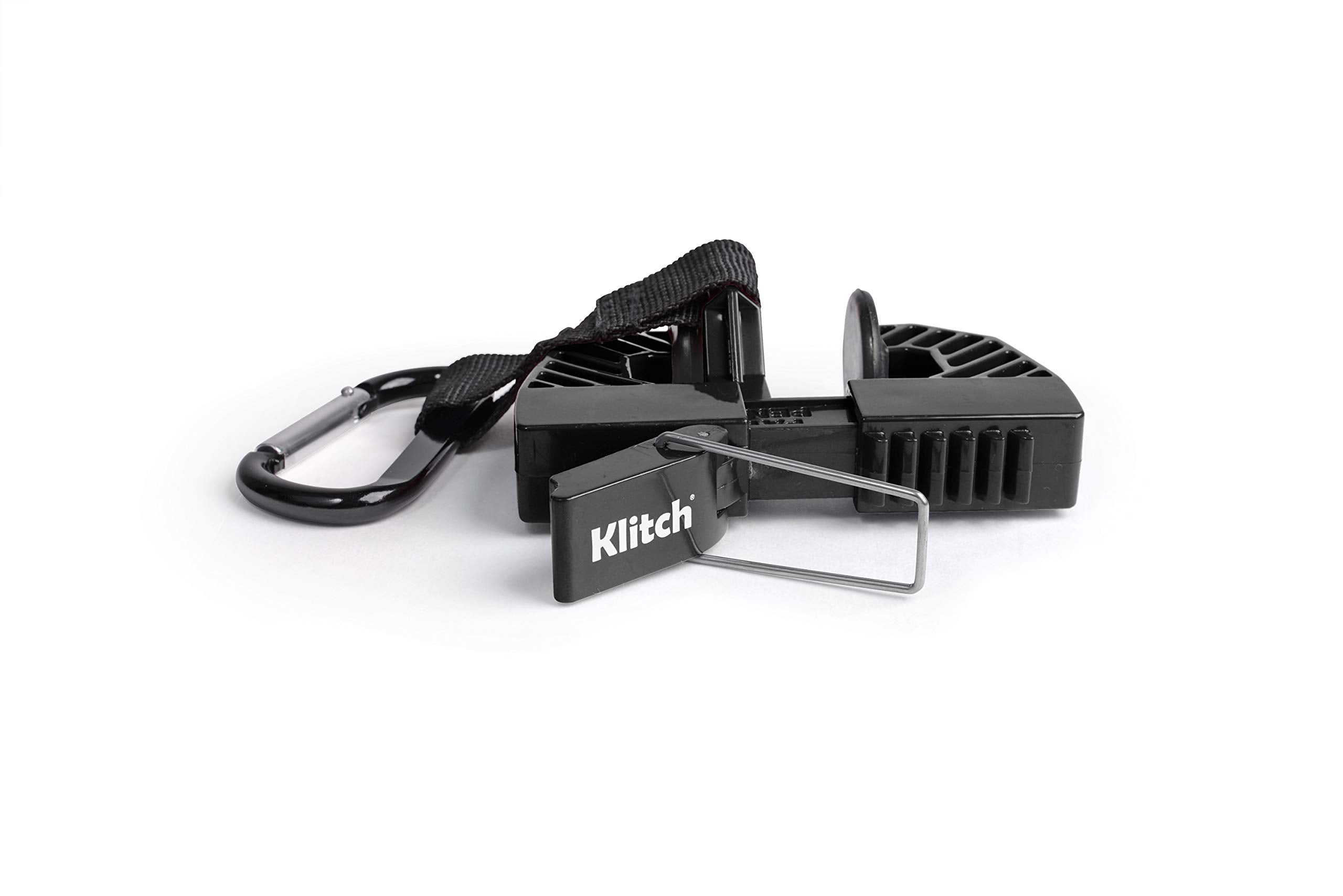 Klitch Footwear Clip, Shoe Bag, Hang Extra Shoes Cleats Boots or Gear on Your Bag. Works on Soccer, Baseball, Basketball, Track, Running Shoes, Flip Flops and More. Black