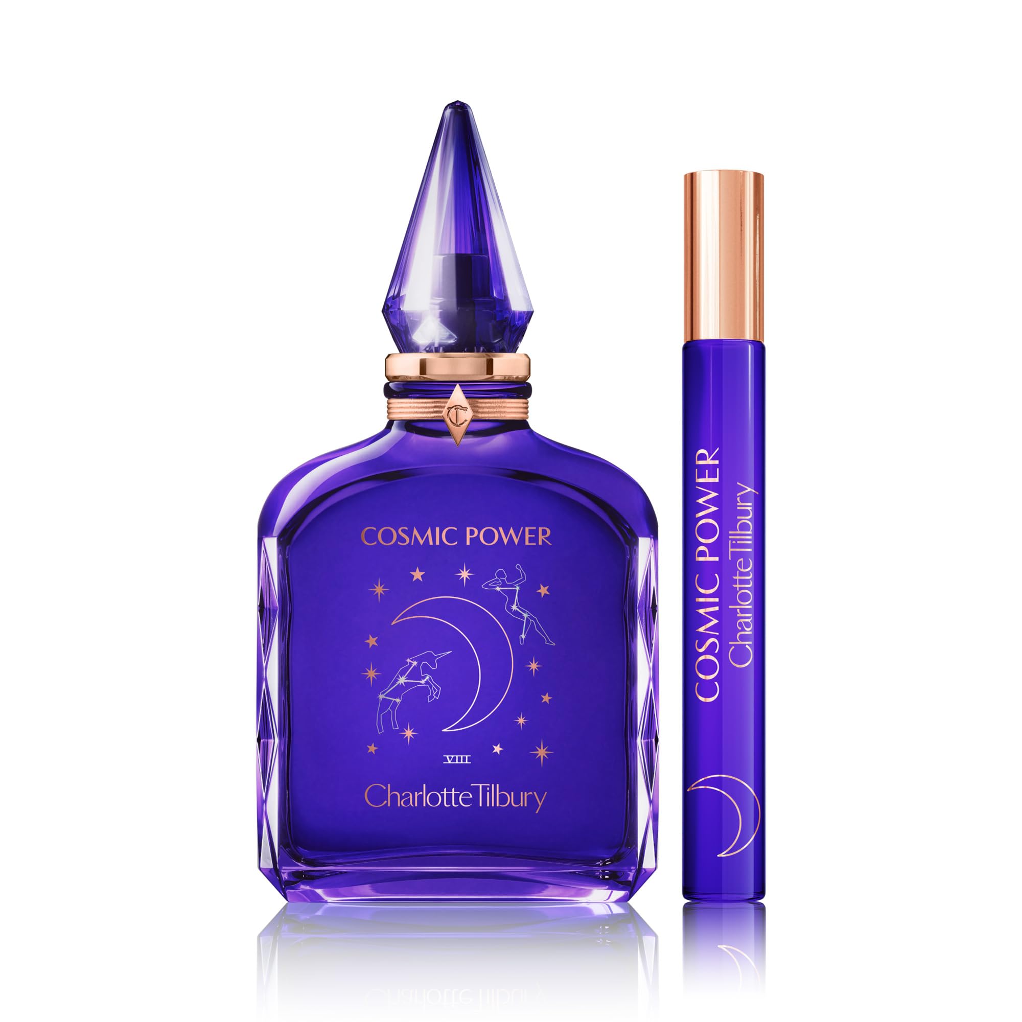 Charlotte Tilbury Cosmic Power Eau De Parfum - Emotion-Boosting Amber Perfume Enriched with Naturally-Derived Oils - Long-Lasting Scent with Notes of Frankincense Accord, Cinnamon & Clove Oil (10ml)