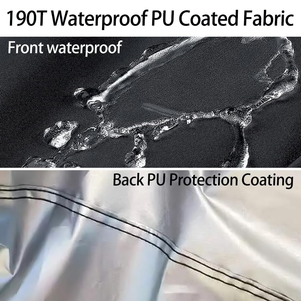 Bike Covers for 2 or 3 Bikes, [2024 Upgraded] 2XL Large Outdoor Waterproof Bicycle Covers with Lock Hole for Mountain Road Electric Bicycle Bikes