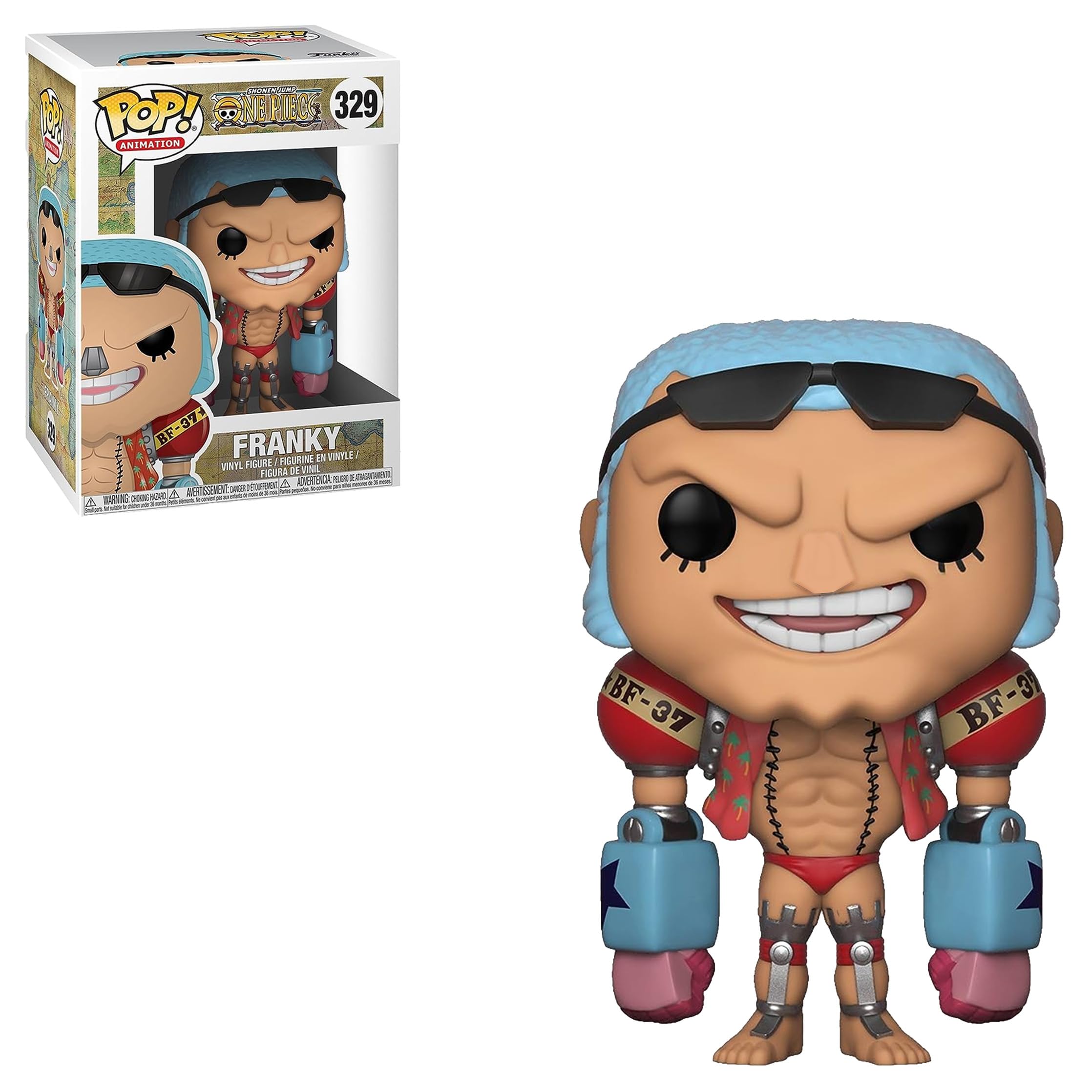 Funko Pop! Animation: One Piece S2 - Franky Shipwright Vinyl Figure Mulitcolor Collectible