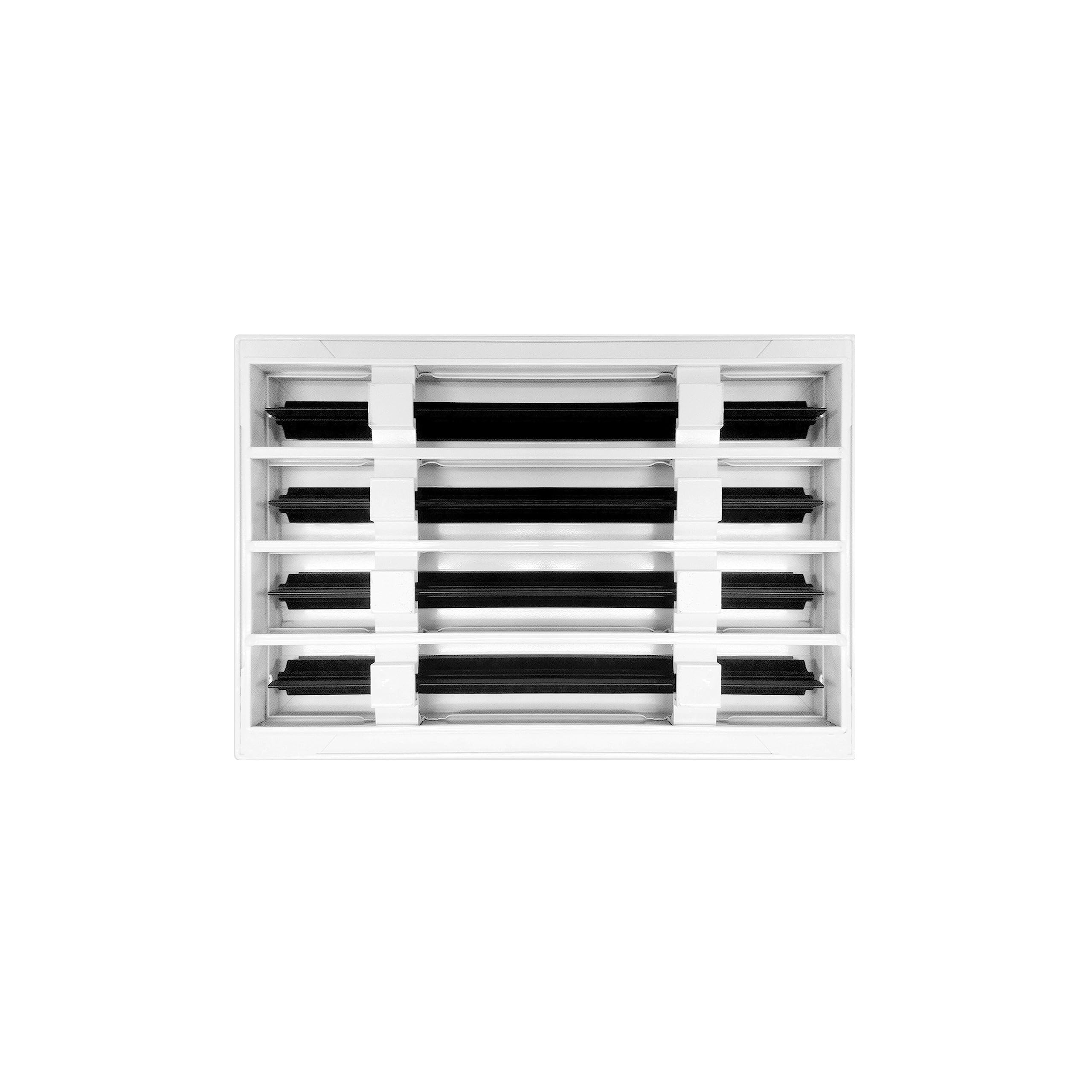 BUILDMART - 12x8 White Modern AC Vent Cover - Decorative Air Vent - Standard Linear Slot Diffuser - Register Grille for Ceiling, Walls & Floors - Texas Buildmart