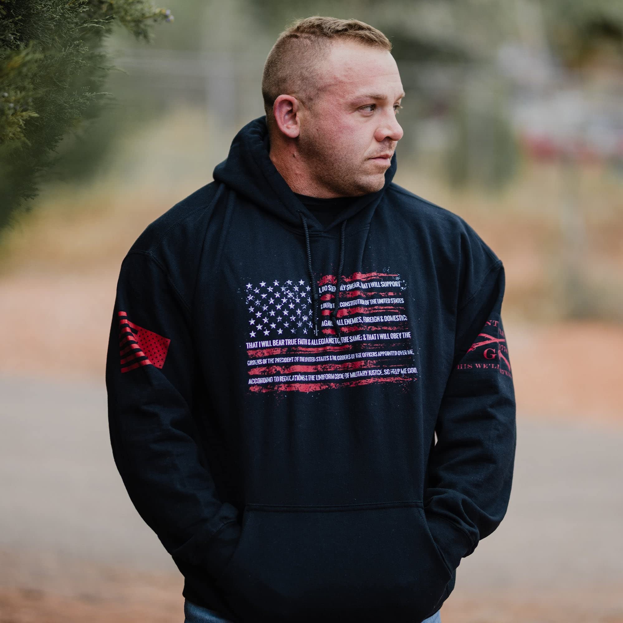 Grunt Style The Oath Hoodie (Black, Large)