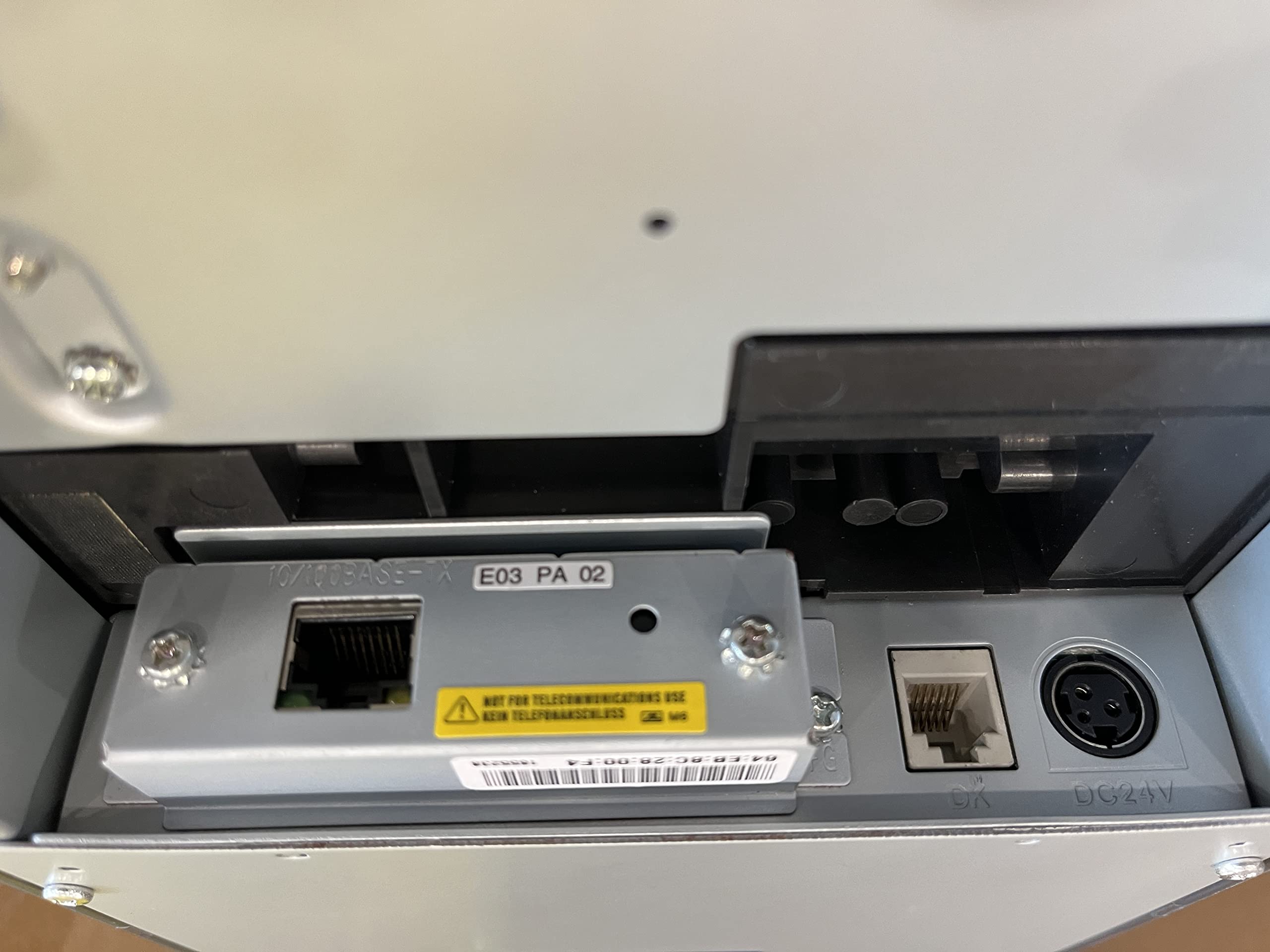 Epson TM-U220B Dot Matrix Compact POS Impact Receipt and Kitchen Label Printer - DK Port and Ethernet Connectivity - Print Speeds up to 6.0 lps, 4 Lines Per Second, Auto-Cutter, DAODYANG