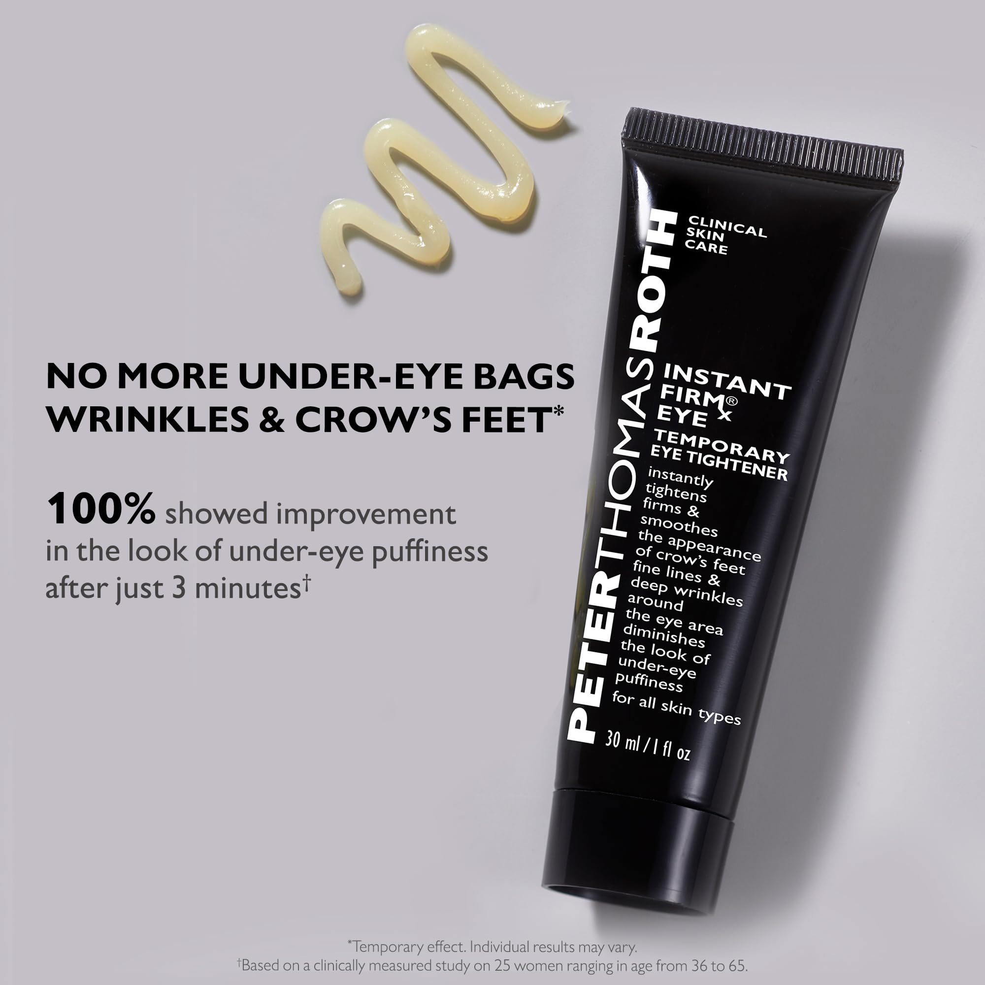 Peter Thomas Roth | Instant FIRMx Temporary Eye Tightener | Firm and Smooth the Look of Fine Lines, 1 oz (Pack of 1