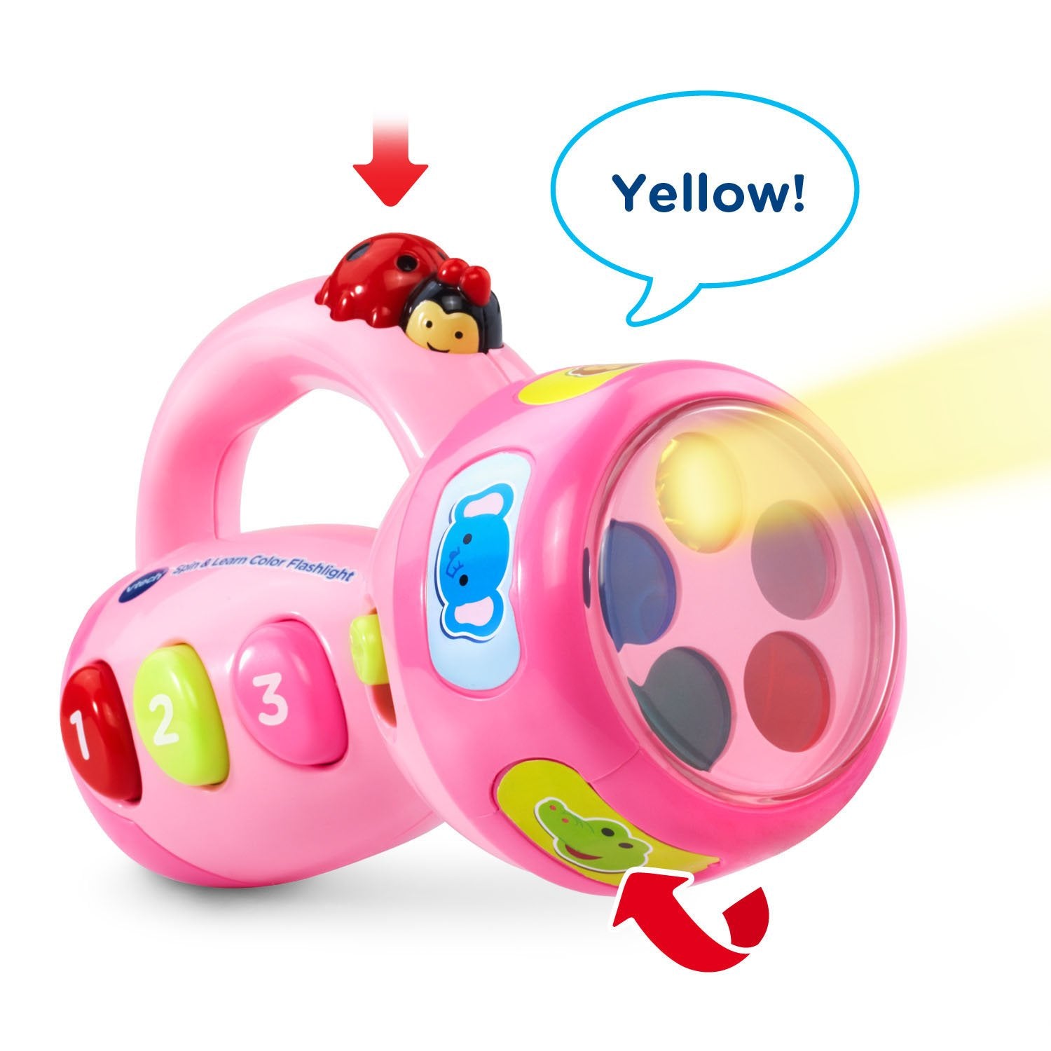 VTech Spin and Learn Color Flashlight, Pink