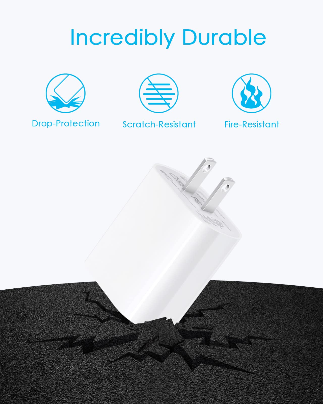 USB C Charger Block 20W-Type C Charger Fast Charging for IP 16/16 Pro/16 Plus/16 Pro Max /15/15 Pro/15 Plus/15 Pro Max/14/13/12/11/SE/XR/8, i Pad Pro/Mini, Galaxy, Pixel 4/3 and More [2-Pack]