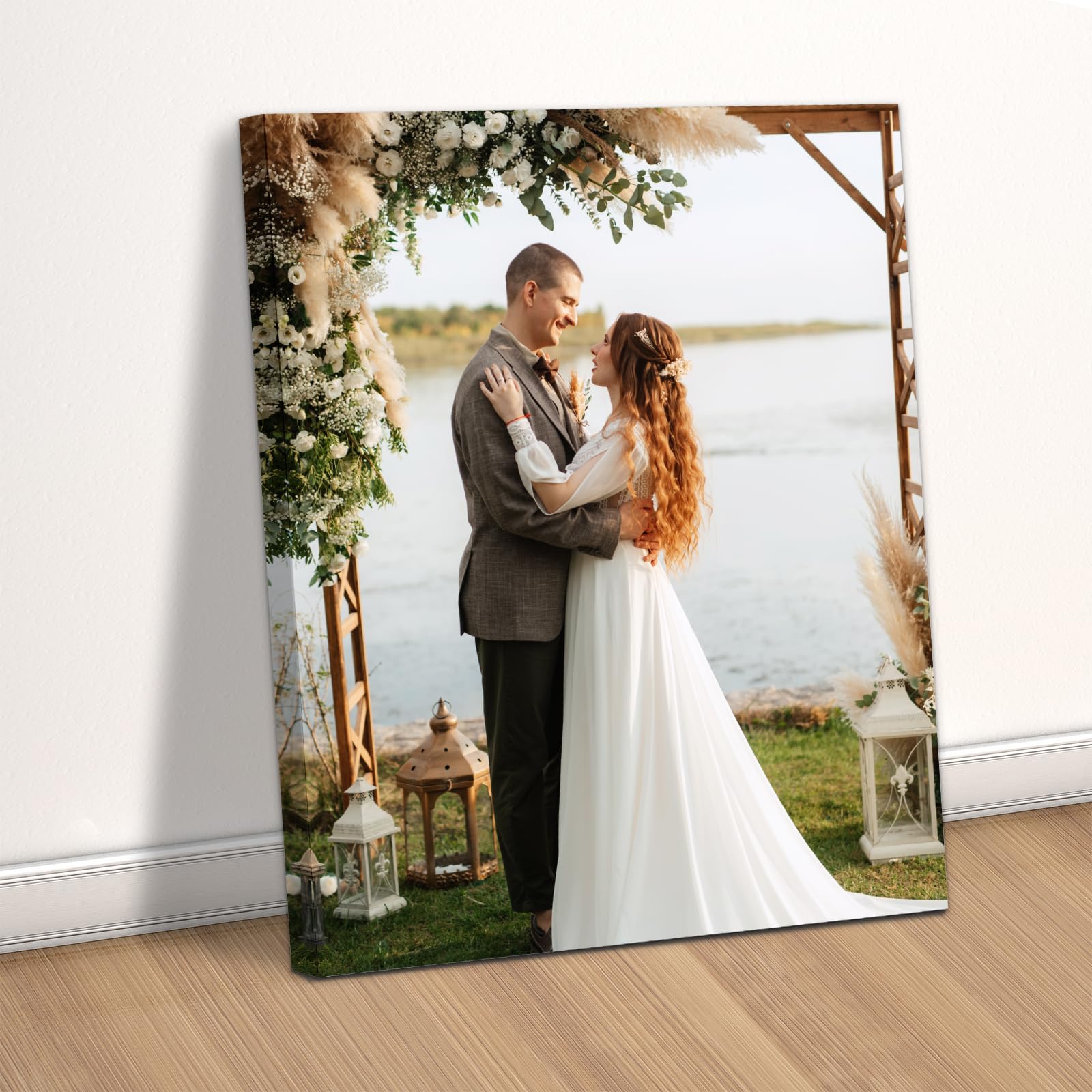 GagetElec Custom Canvas Prints with Your Photos,Photo Prints & Customized Picture Canvas Wall Art Decoration for Bedroom,Living Room,Christmas & Thanksgiving Gifts (11L x 14W)