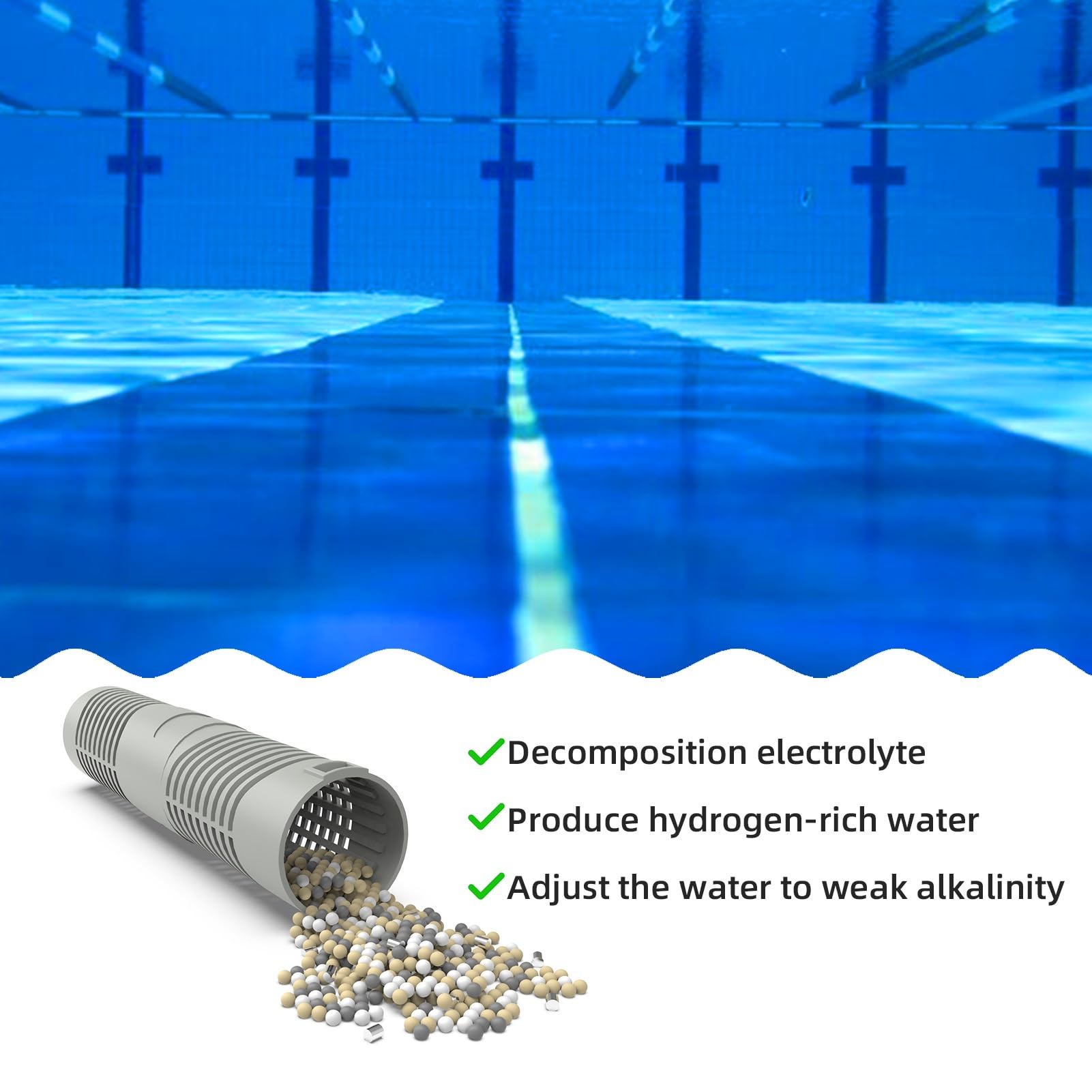 ROYOR Hot Tub Silver Ion Cartridge - Spa Mineral Sticks for Hot Tub, Spa Silver Ion Cartridge for Spa Hot Tub, 2 Pack