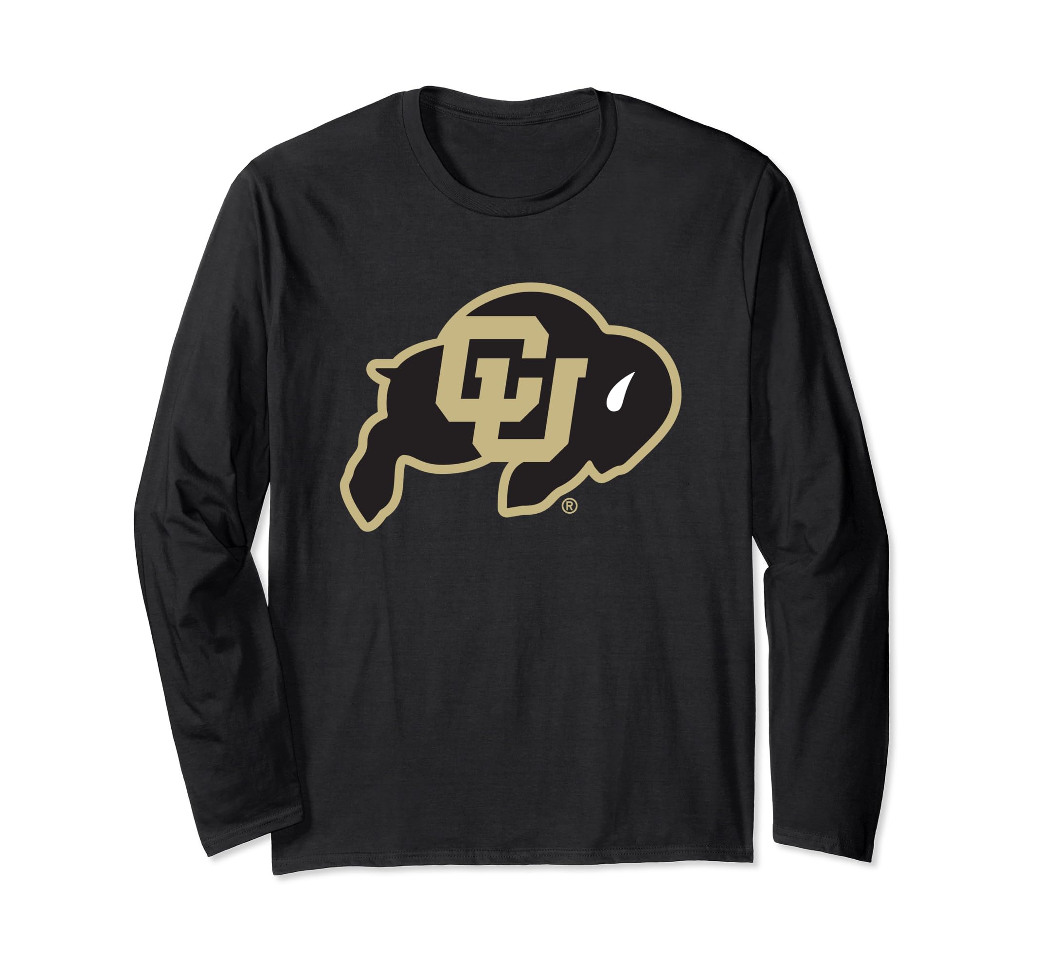 Colorado Buffaloes Icon Black Officially Licensed Long Sleeve T-Shirt