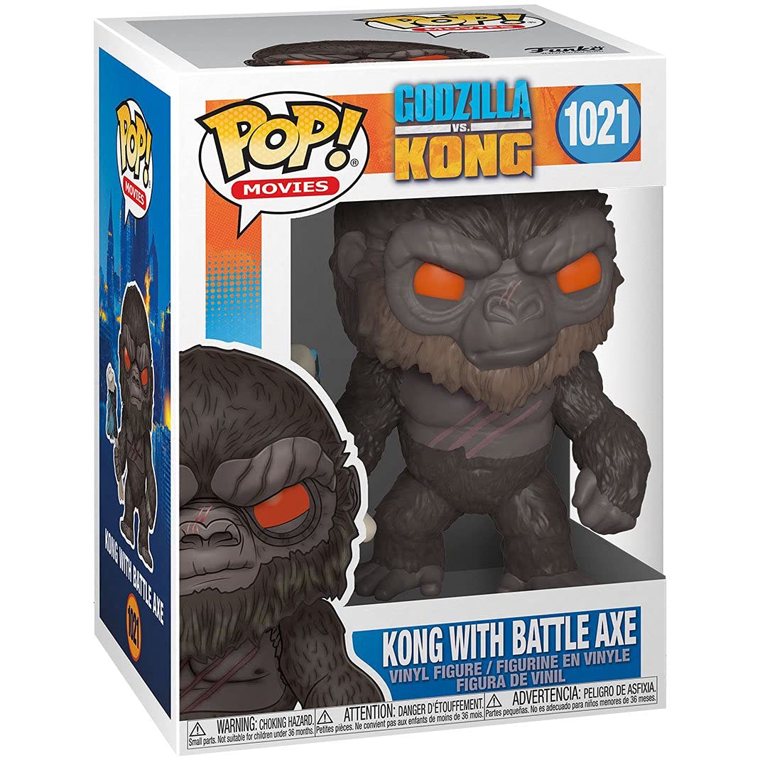 Funko King Kong with Battle Axe Pop #1021 Pop Movies Godzilla vs Kong Vinyl Figure