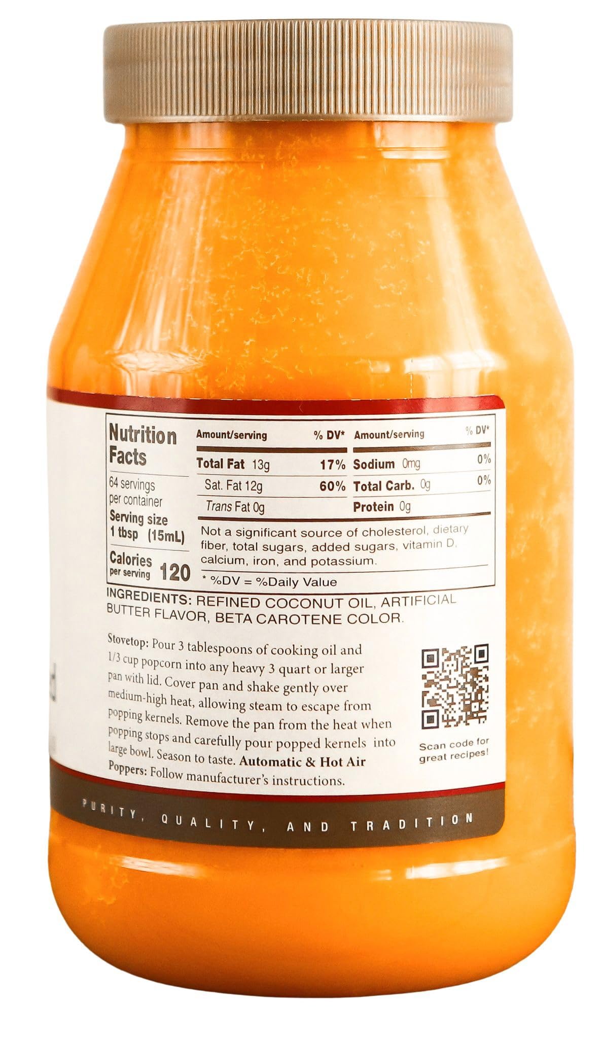 Golden Barrel Butter Flavored Coconut Oil (32 oz.)