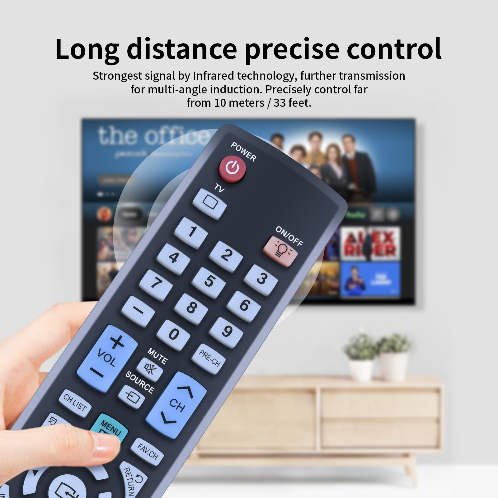 BN59-00853A Replacement Remote Control Compatible for Samsung TV LN32B530 PL58A650T1FXS LN52A650A1RXSR LN40B540P8FUZA LN52A650A1RXRL