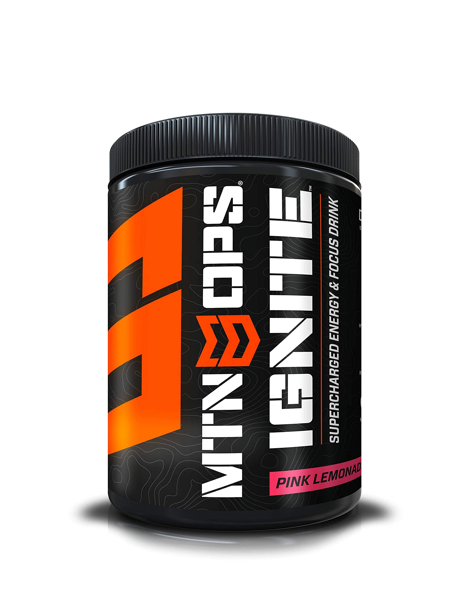 MTN OPS Ignite Supercharged Energy Drink Mix 45-Serving Tub, Pink Lemonade