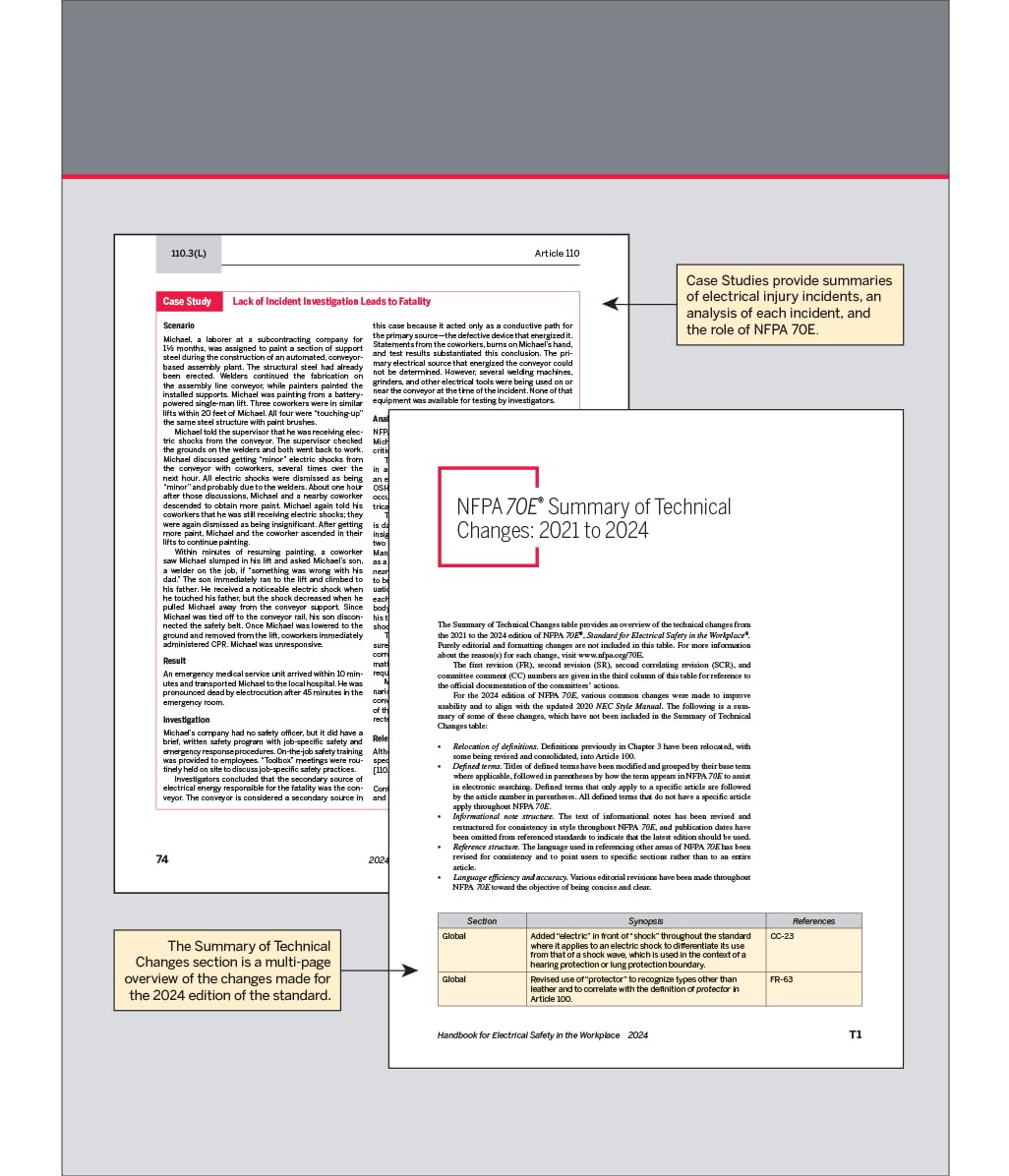 NFPA 70E, Handbook for Electrical Safety in the Workplace, 2024 Edition