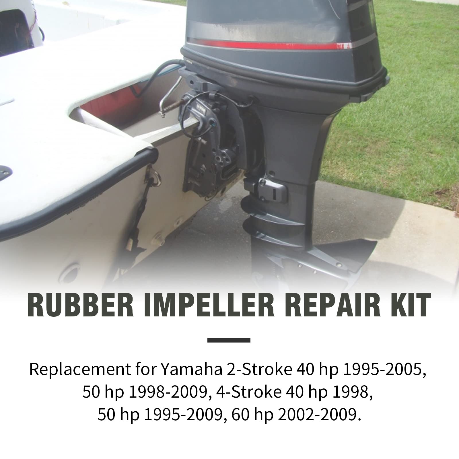 Water Pump Impeller Replacement Outboard engine rubber impeller repair kit for Yamaha F50 F40 F60 Rebuild Kit 63D-W0078-01-00