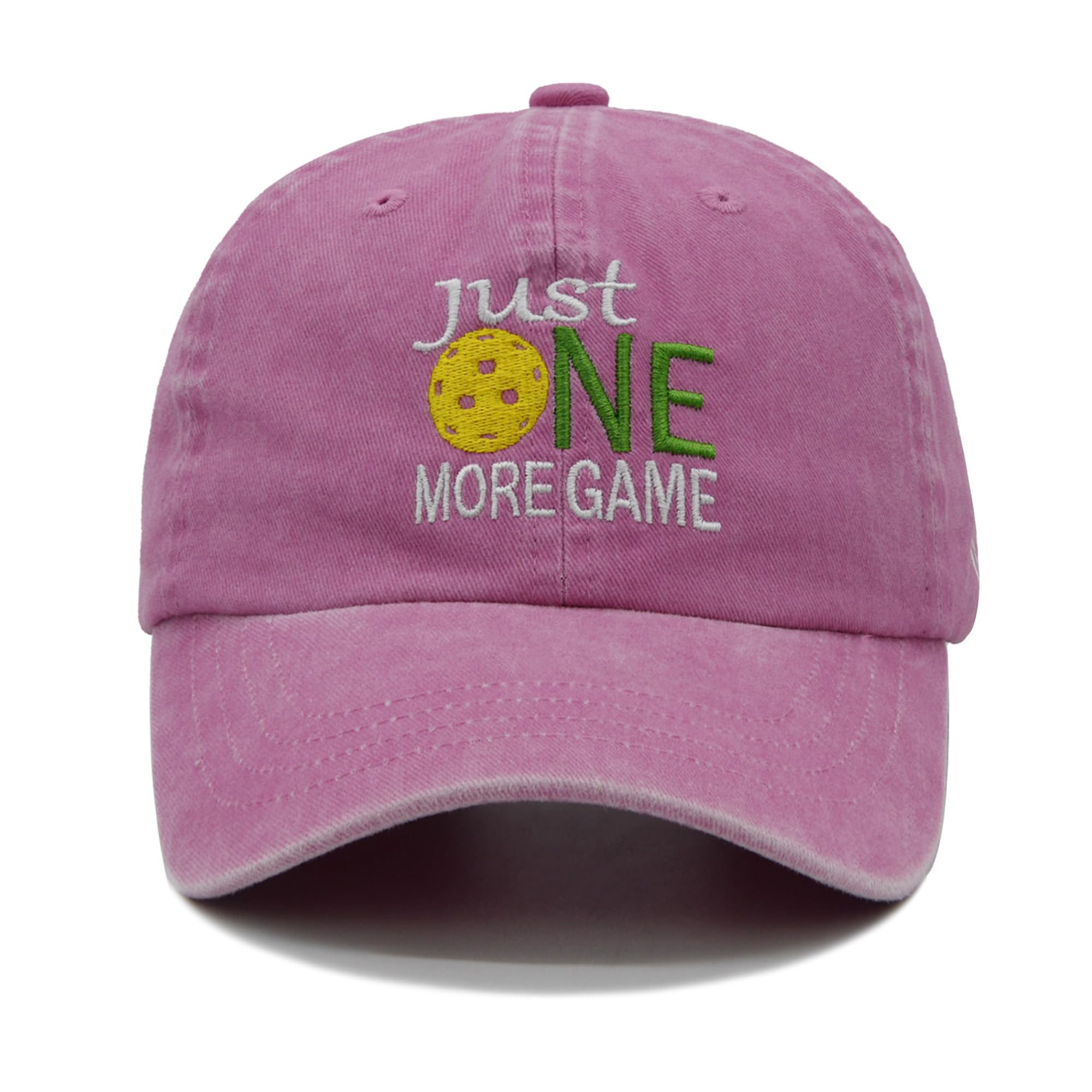 NVJUI JUFOPL Pickleball Hat for Men Women, Pickleball Gifts Embroidered Baseball Cap Pink