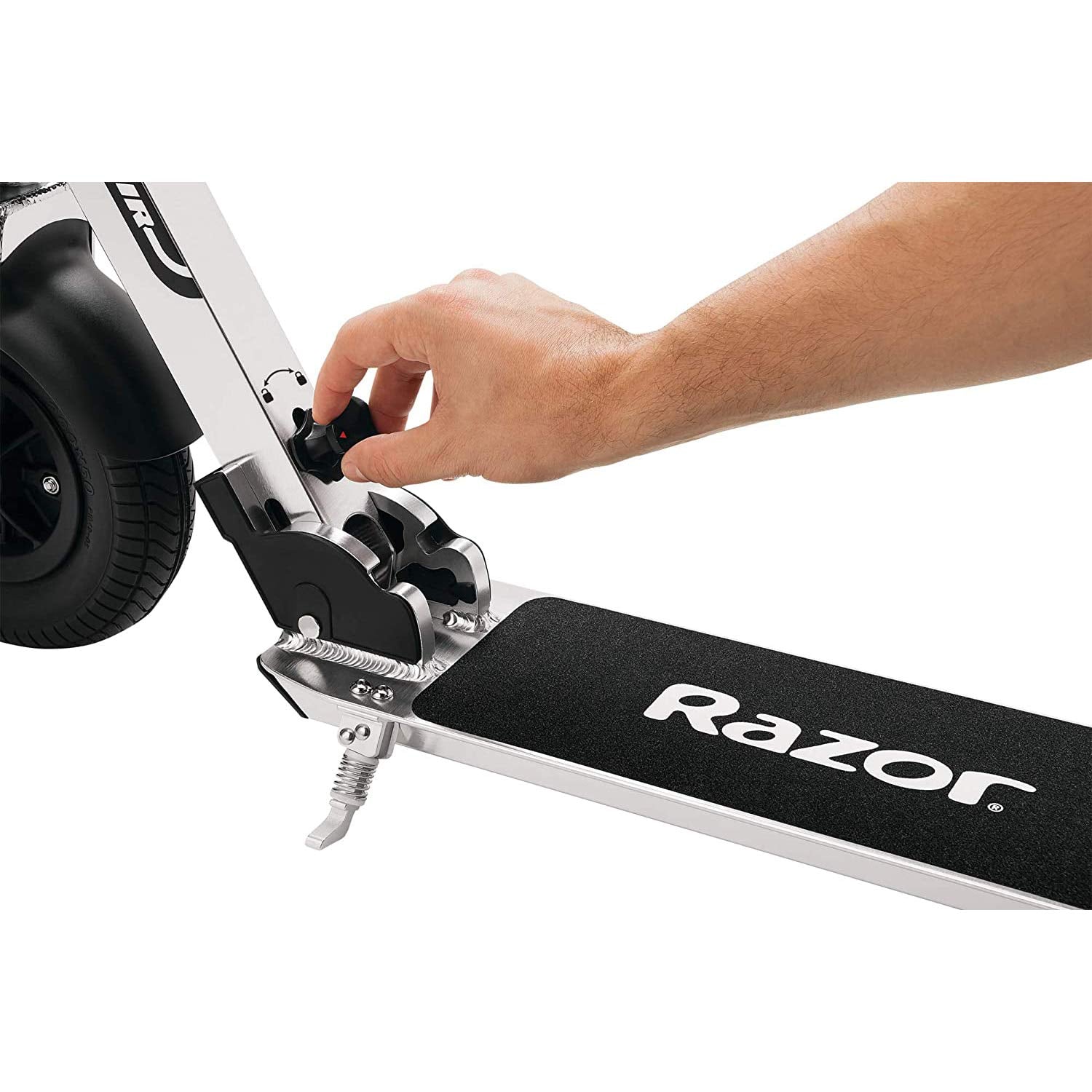 Razor A5 Air Kick Scooter for Kids Ages 8+ - Extra-Long Deck, 8" Pneumatic Rubber Wheels, Foldable, Anti-Rattle Handlebars, For Riders up to 220 lbs