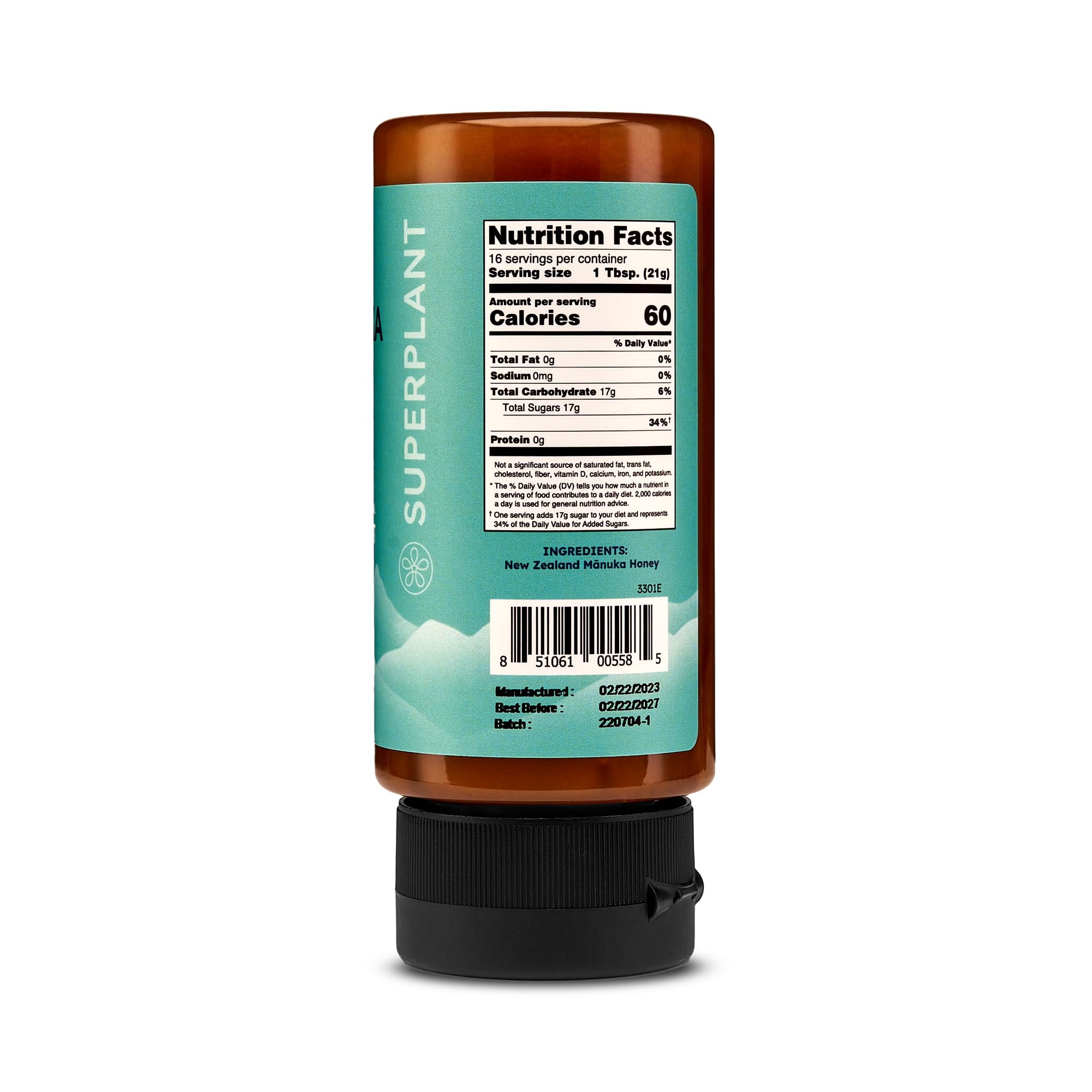Melora Manuka Honey New Zealand Raw Honey | Pure, Unfiltered, Unpasteurized Honey | Organic Squeeze Bottle | UMF 8+ | MGO 185+ | 12 oz