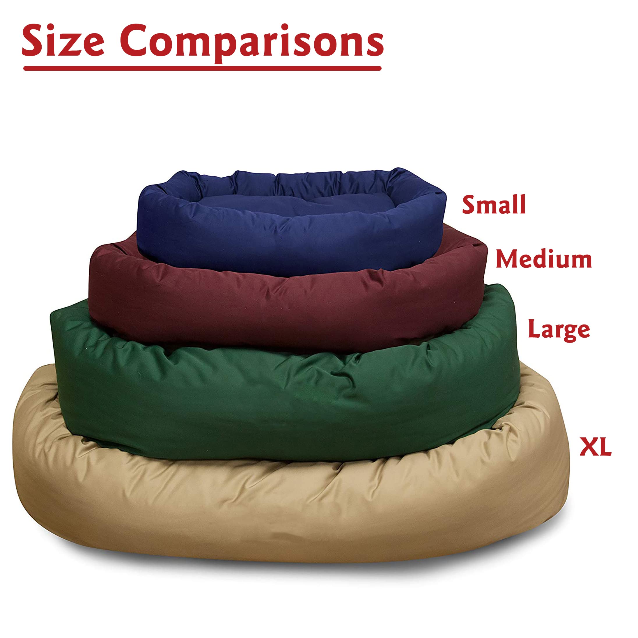 Majestic Pet 52 Inch Bagel Calming Dog Bed Washable – Cozy Soft Round Dog Bed with Spine Support for Dogs to Rest Their Head - Fluffy Donut Dog Bed 52x35x11 (Inch) - Round Pet Bed X-Large – Gray