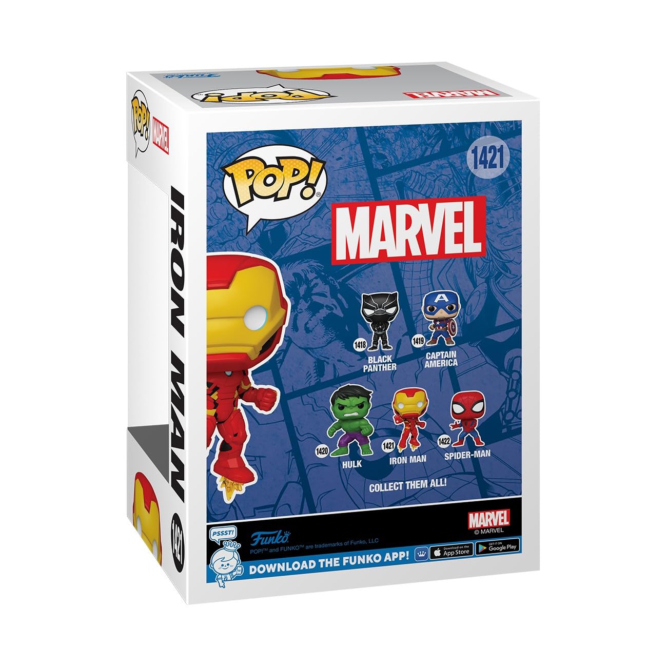 Funko Pop Marvel - Iron Man - Marvel Comics - Collectable Vinyl Figure - Gift Idea - Official Merchandise - Toys for Kids & Adults - Superheroes Fans - Model Figure for Collectors and Display