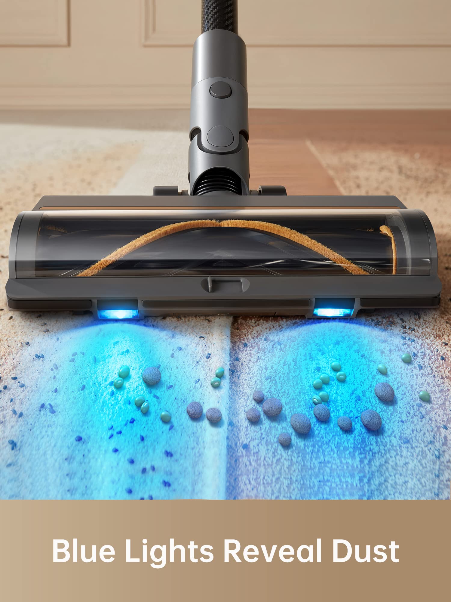 dreame R20 Cordless Vacuum Cleaner with Dual Brush Head, Smart Stick Handheld Vacuum Cleaner for Home, Powerful Rechargeable Vacuum Cleaner, 90 Mins Max Runtime, Perfect for Hard Floor Carpet Pet Hair