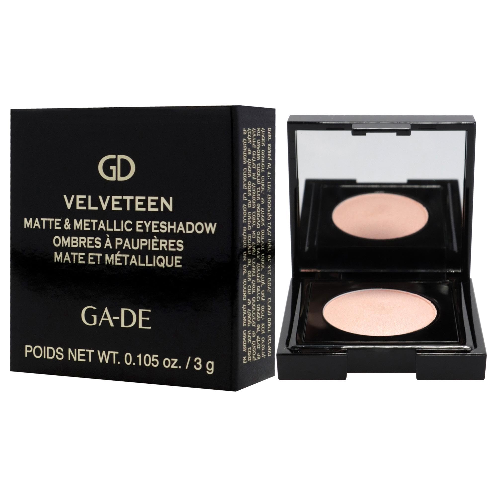 GA-DE Velveteen Matte Eyeshadow Mono, 228 - Eye Makeup, Pressed Powder EYESHADOW with Almond Oil - Intense or Subtle Shading - 0.105 oz