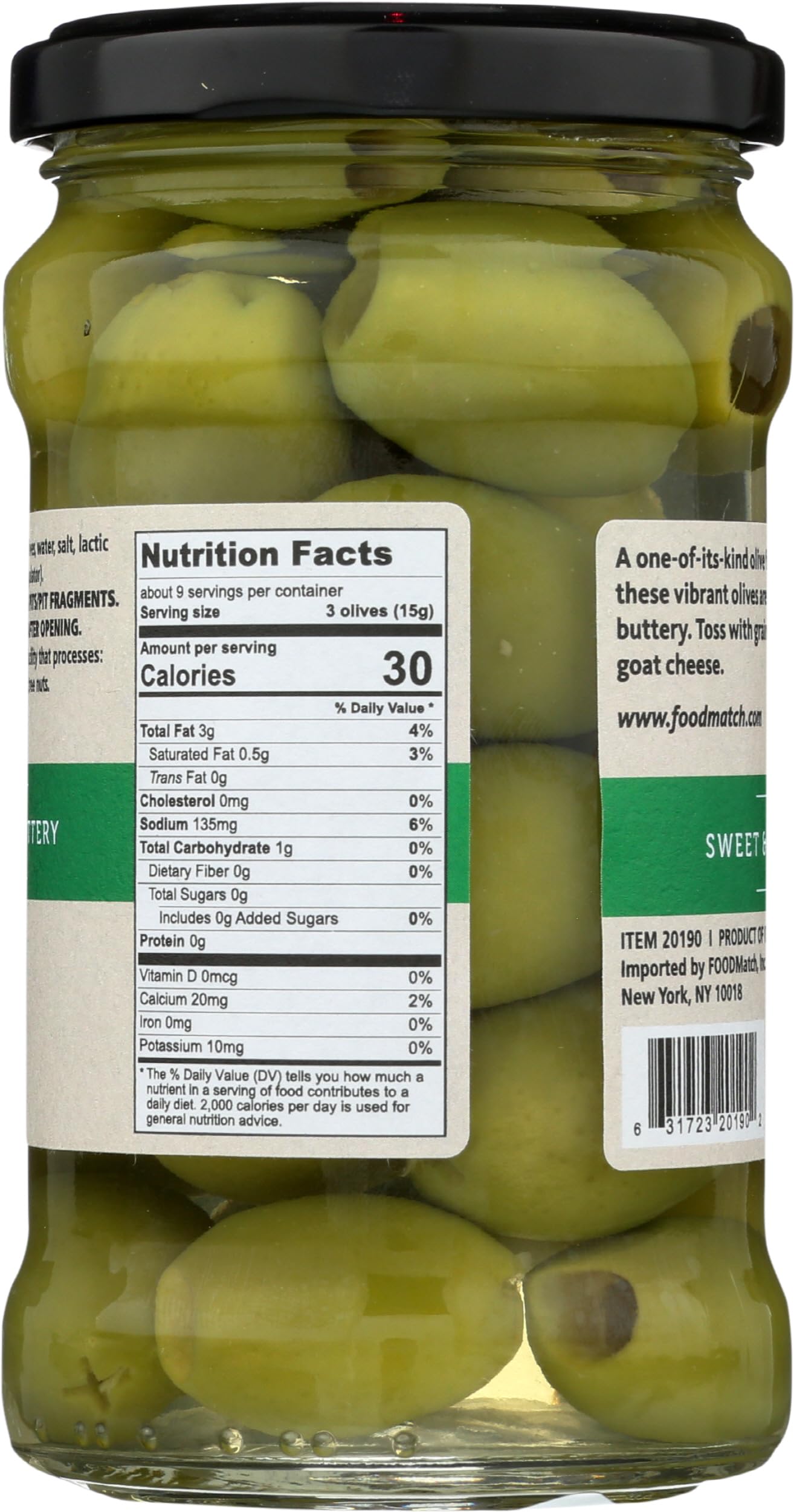 DIVINA Pitted Frescatrano Olives, 10.6 OZ