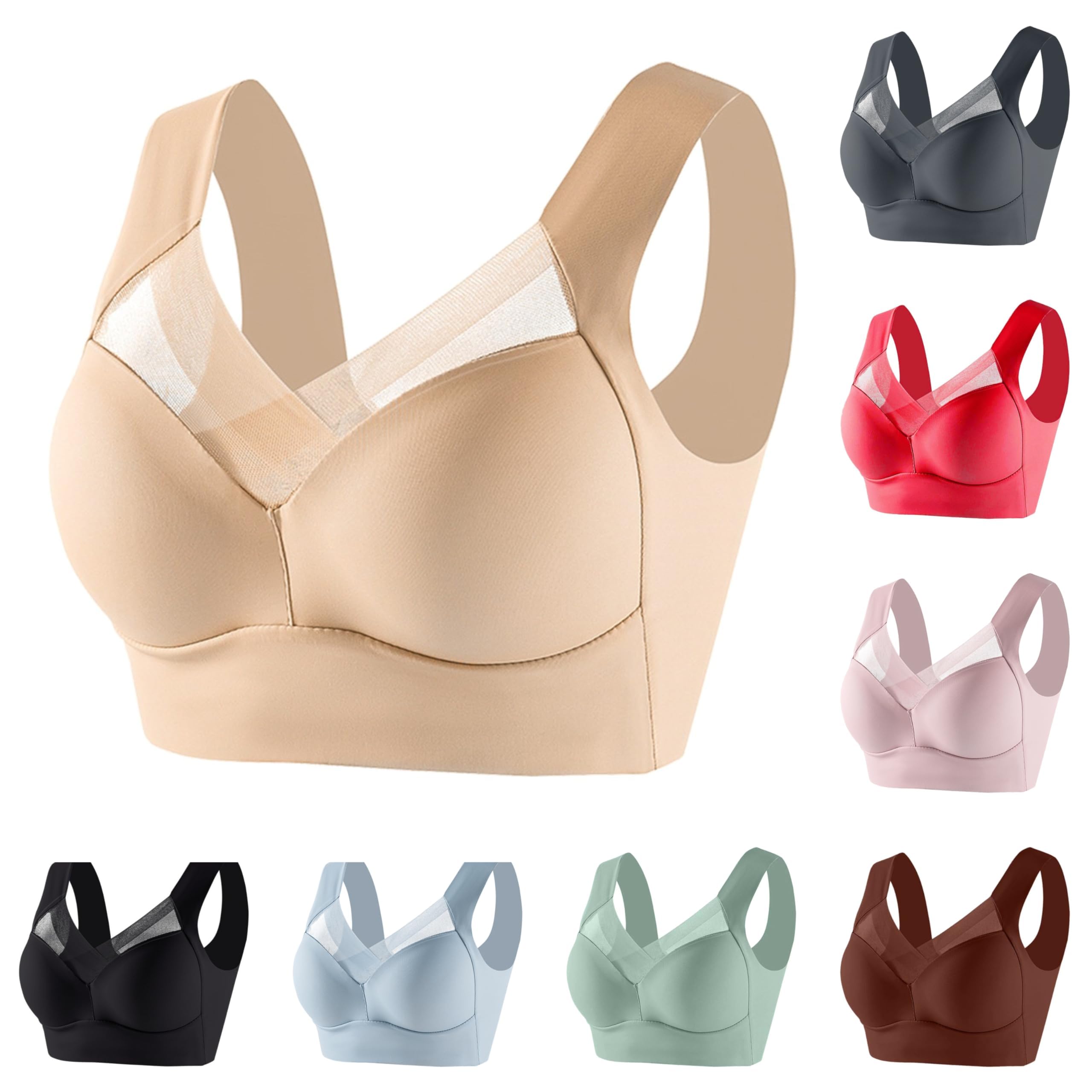 Lolvmvchi Zenchic Bras for Womens,Amazon Haul Items,Haul Store,Amazon Haul Store,Amazon Haul Sale Clearance,Amazon Haul Sale,Minimizer Bras for Women,Sports Bras for Women Beige 42 C