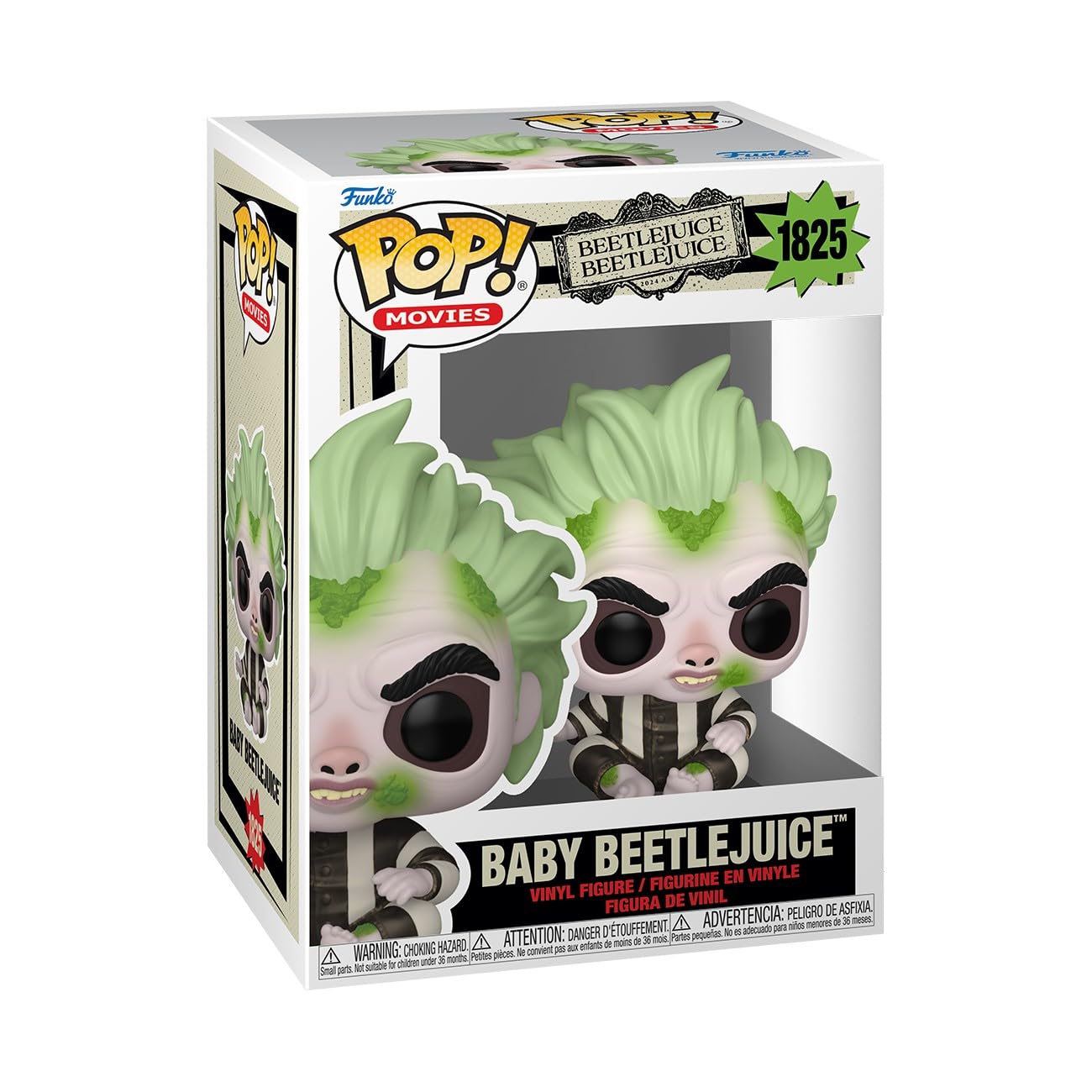 Funko Pop! Movies: Beetlejuice Beetlejuice - Baby Beetlejuice - Beetlejuice 2 - Collectable Vinyl Figure - Gift Idea - Official Merchandise - Toys for Kids & Adults - Horror Fans