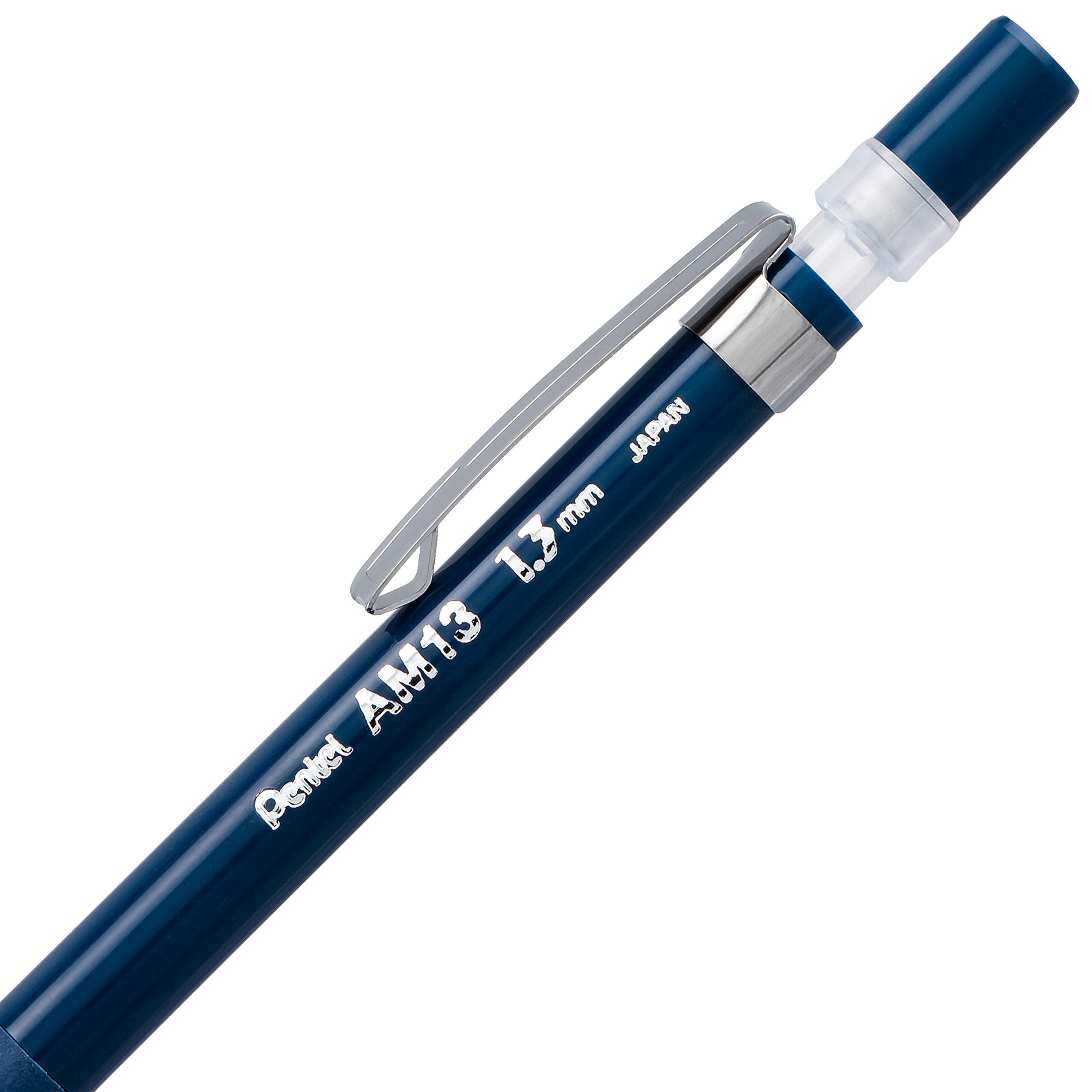 Pentel Sharp HD Mechanical Pencil, (1.3mm), Dark Blue Barrel, Includes Super Hi-Polymer Lead Refill (AM13LBP)