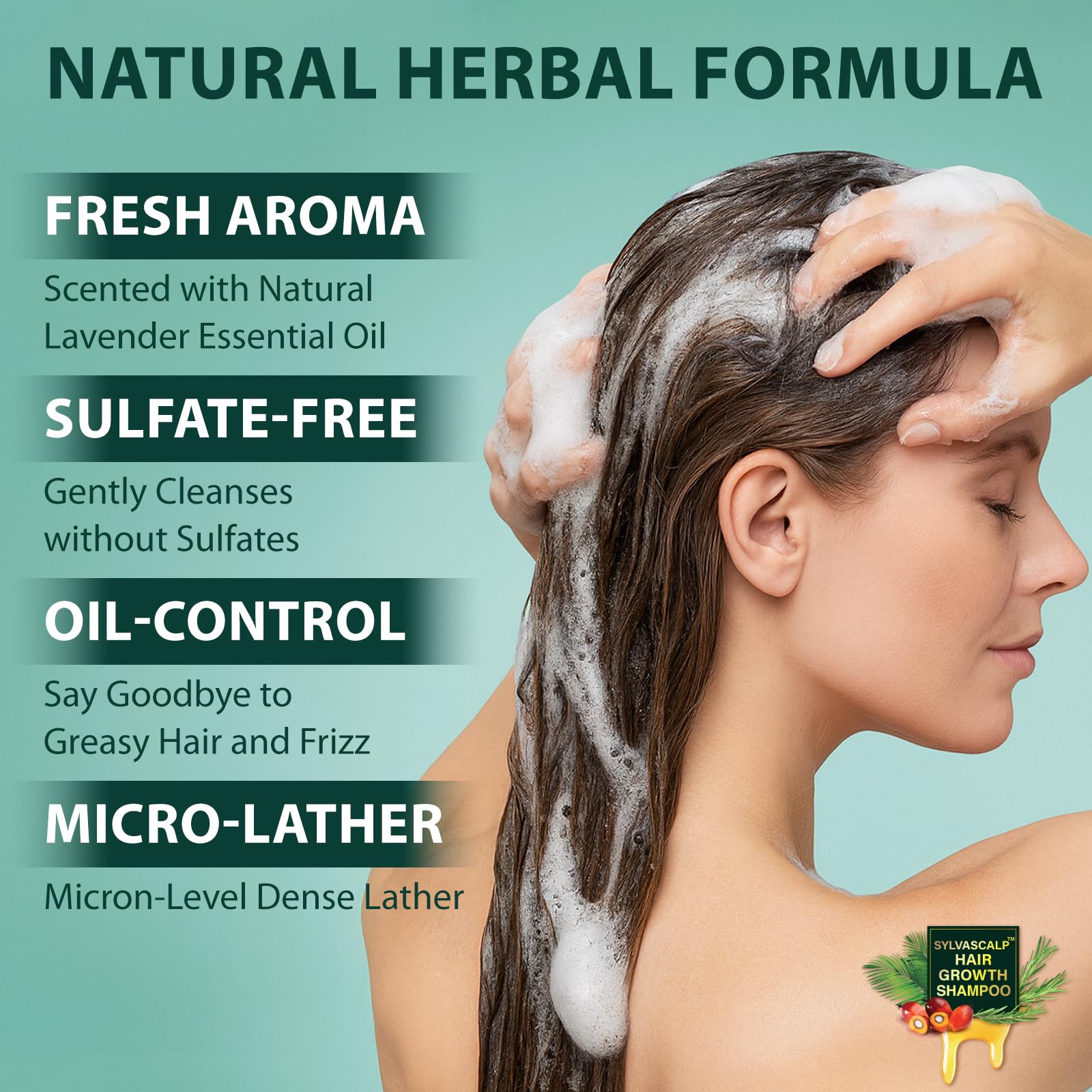 Rosemary & Batana Oil Hair Growth Shampoo: Hair Loss Shampoo for Men and Women with Biotin, Sulfate & Fragrance-Free Thickening