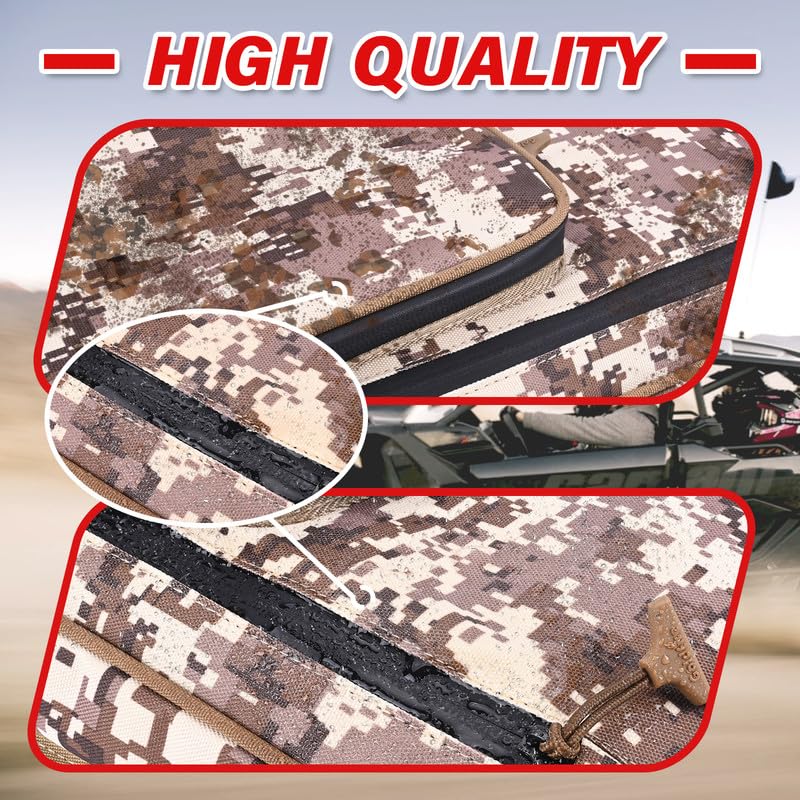 Hutexico UTV Door Bags, Door Storage Bags Compatible with Talon 1000R 1000X 1000X-4 2019-2023, UTV Lower Door Bags Tool Pouch Accessories