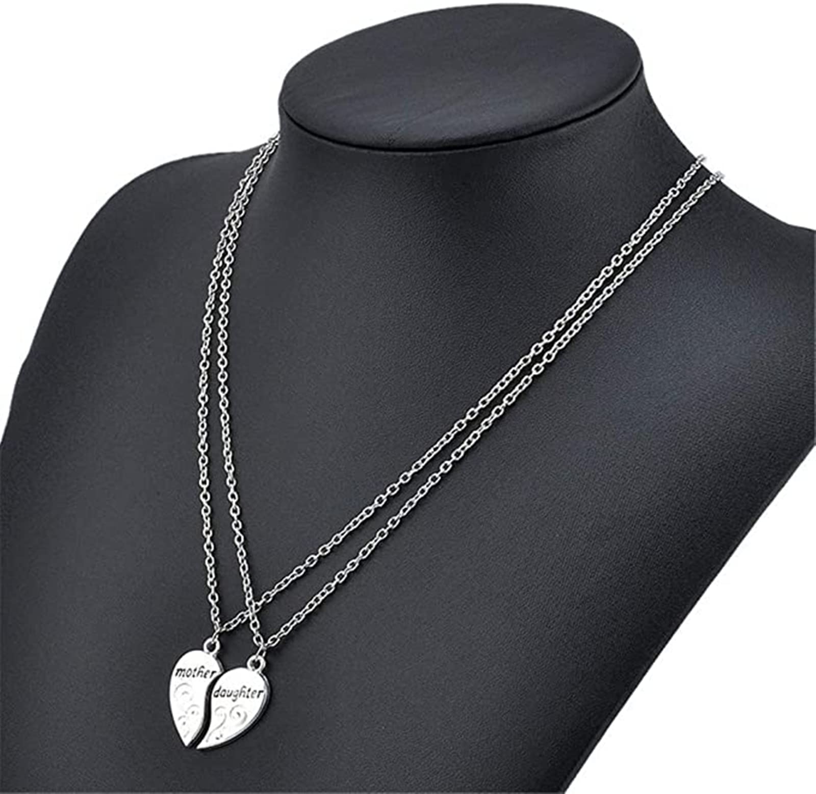 Zittop Mother Necklace Heart Matching Necklace Jewelry