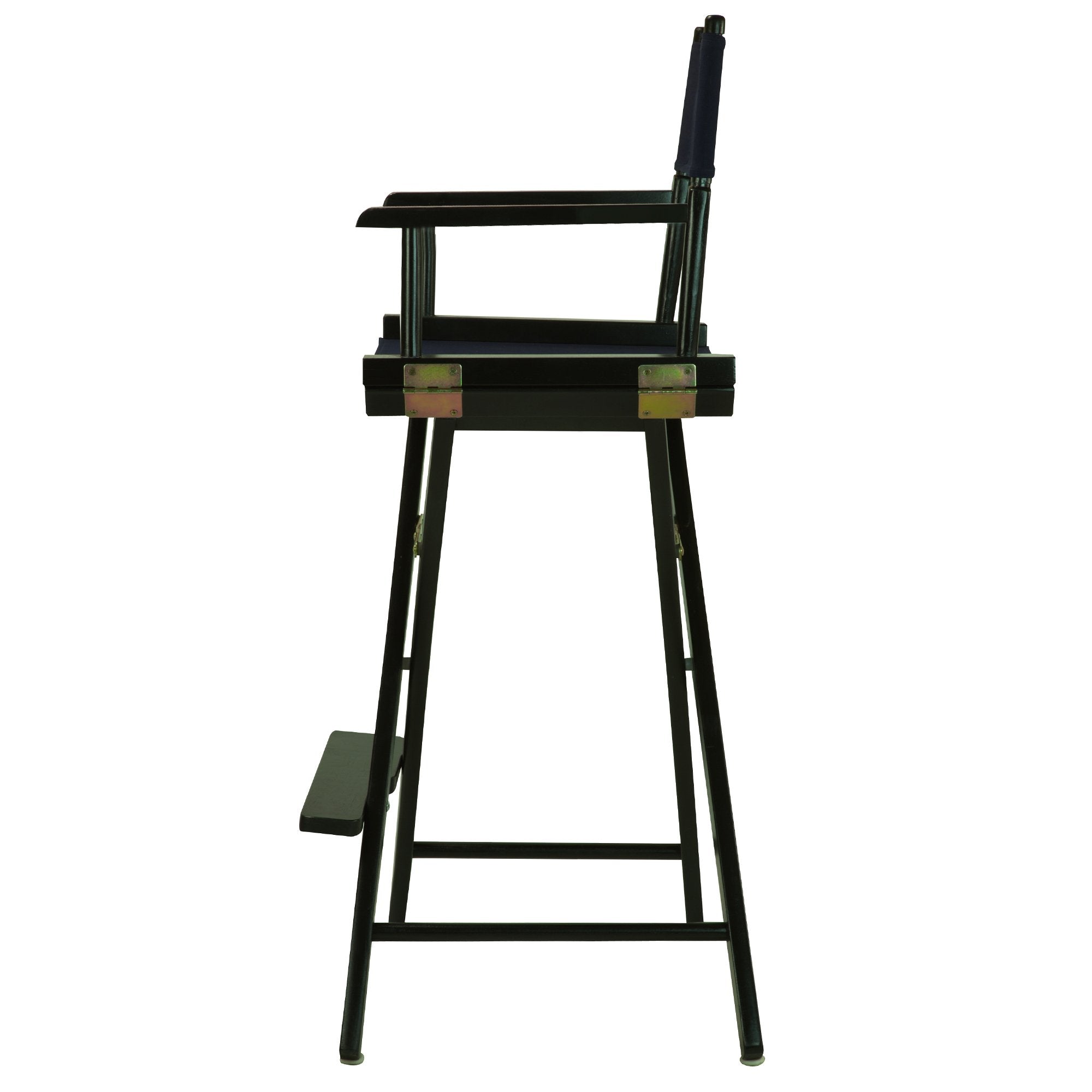 Casual Home 30" Director's Chair Black Frame-with Navy Canvas, Bar Height