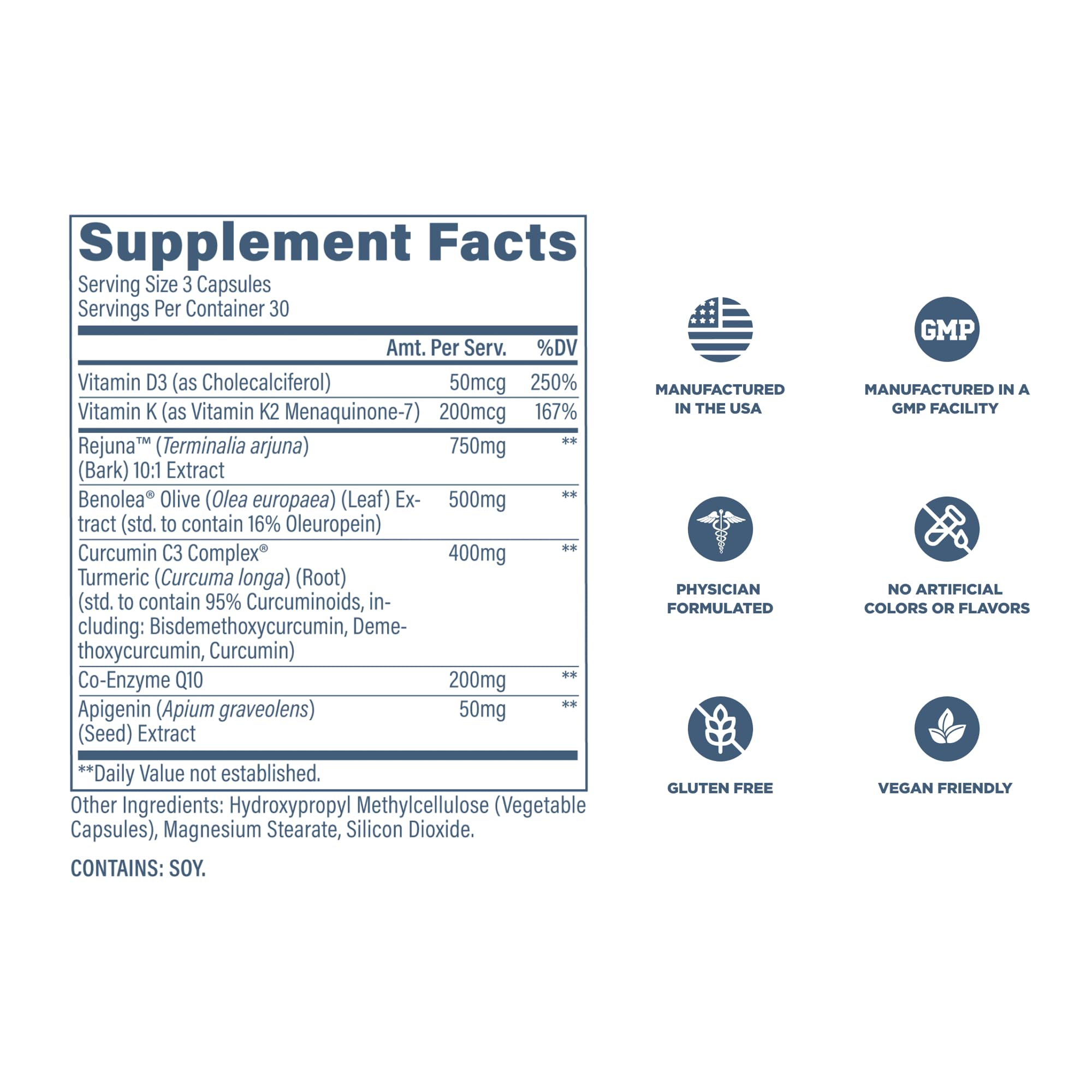 Revive MD Health Supplements, 90 Veggie Capsules - CoQ10 Supplement Supports Heart Muscle Function - Coenzyme Q10 200mg Promotes Healthy Flow - Vegan-Friendly & Gluten-Free