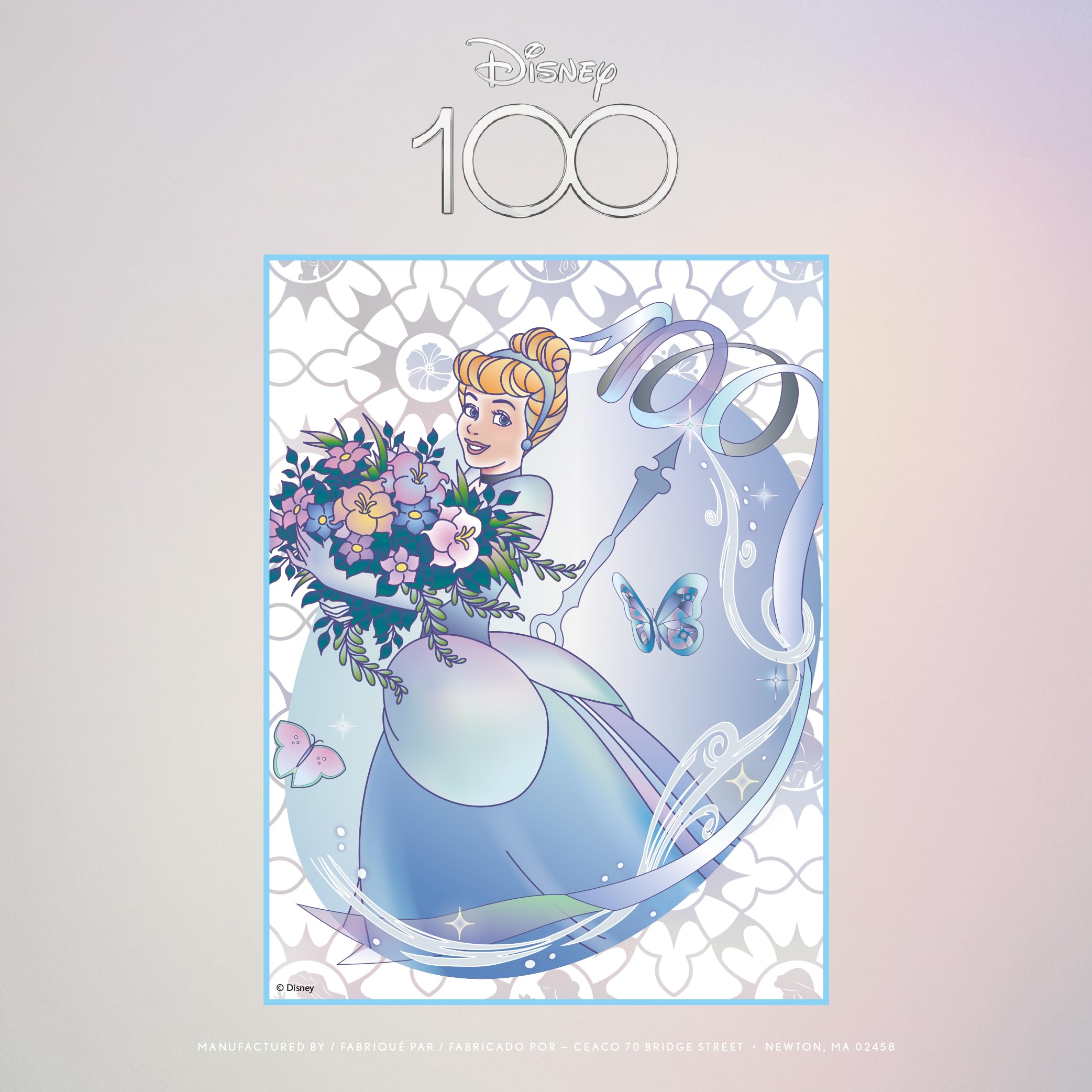 Ceaco - Disney's 100th Anniversary - Platinum Princess Cinderella - 500 Piece Jigsaw Puzzle