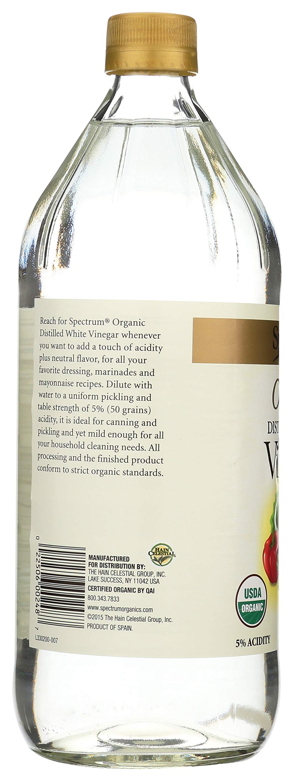 Spectrum Naturals Organic White Distilled Vinegar, 32 Oz
