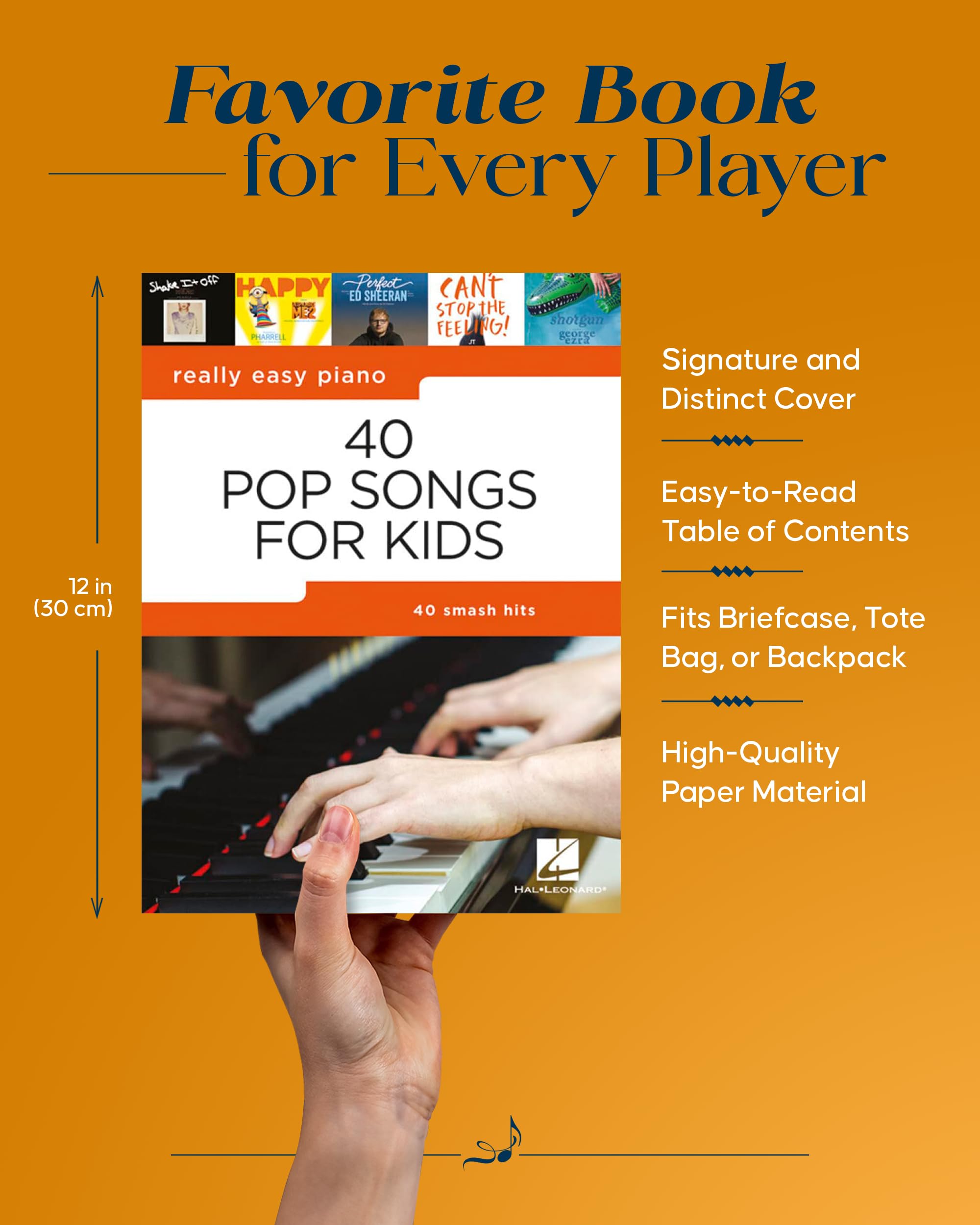 40 POP SONGS FOR KIDS: REALLY EASY PIANO SONGBOOK - BEGINNER PIANO BOOK FOR KIDS - KIDS PIANO BOOK