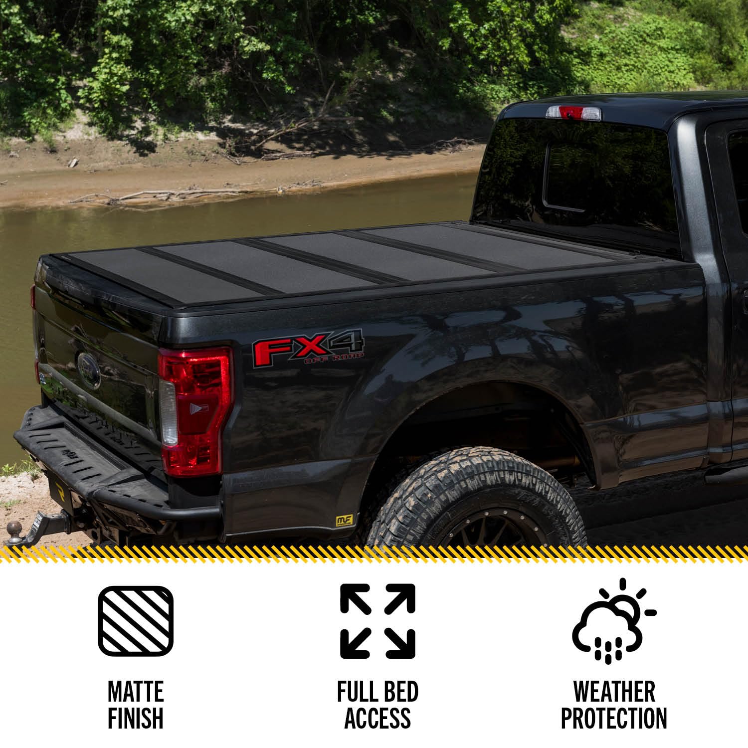 RealTruck BAK BAKFlip MX4 Hard Folding Truck Bed Tonneau Cover | 448327 | Fits 2015-2020 Ford F-150 6' 7" Bed (78.9")